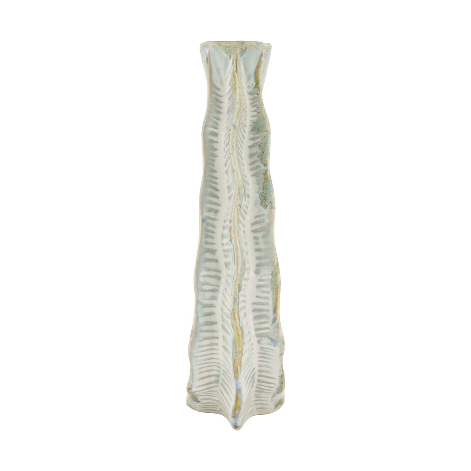 Vase ceramic 27x10x36cm - White