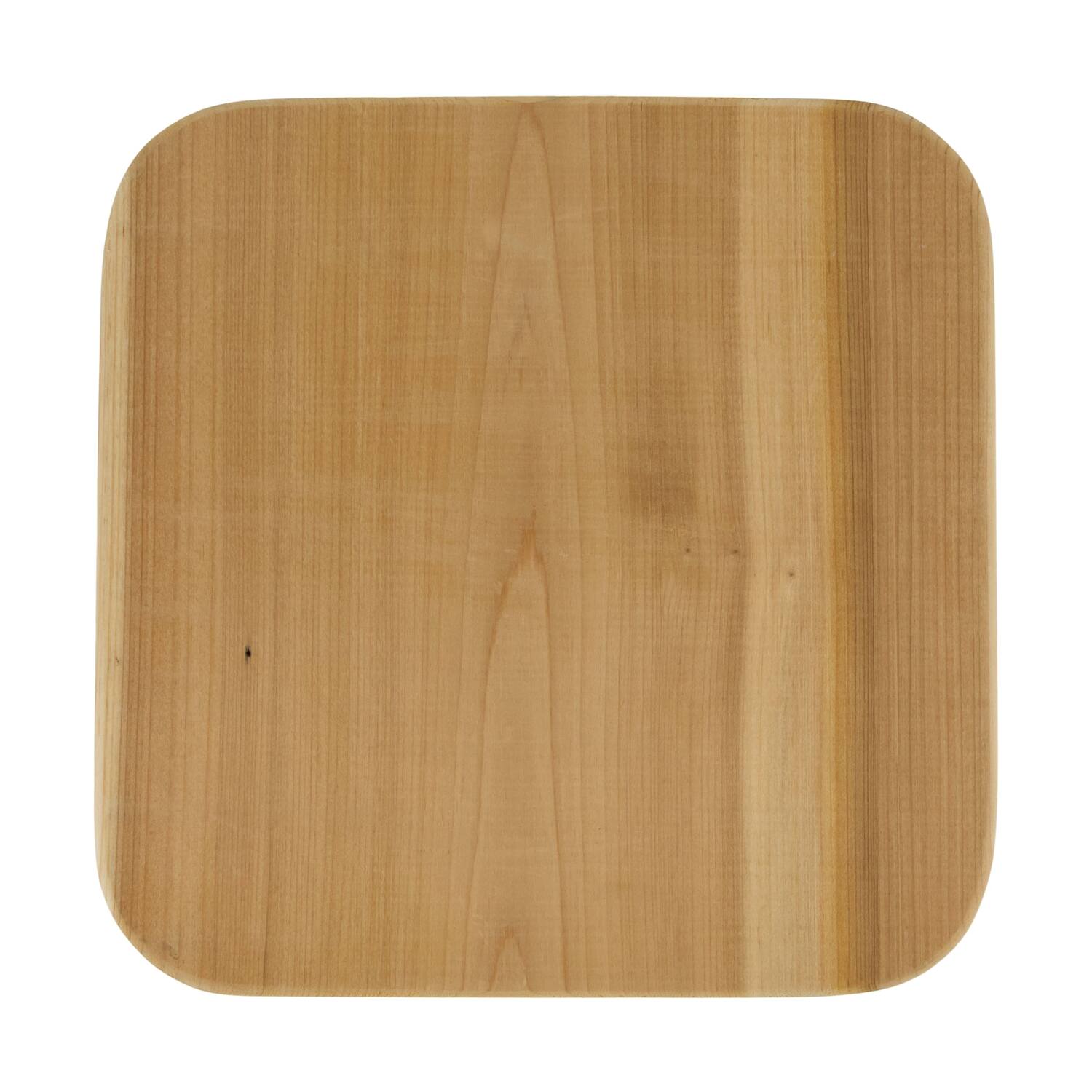 Tray square reclaimed wood on feet 24x24x15cm - Natural