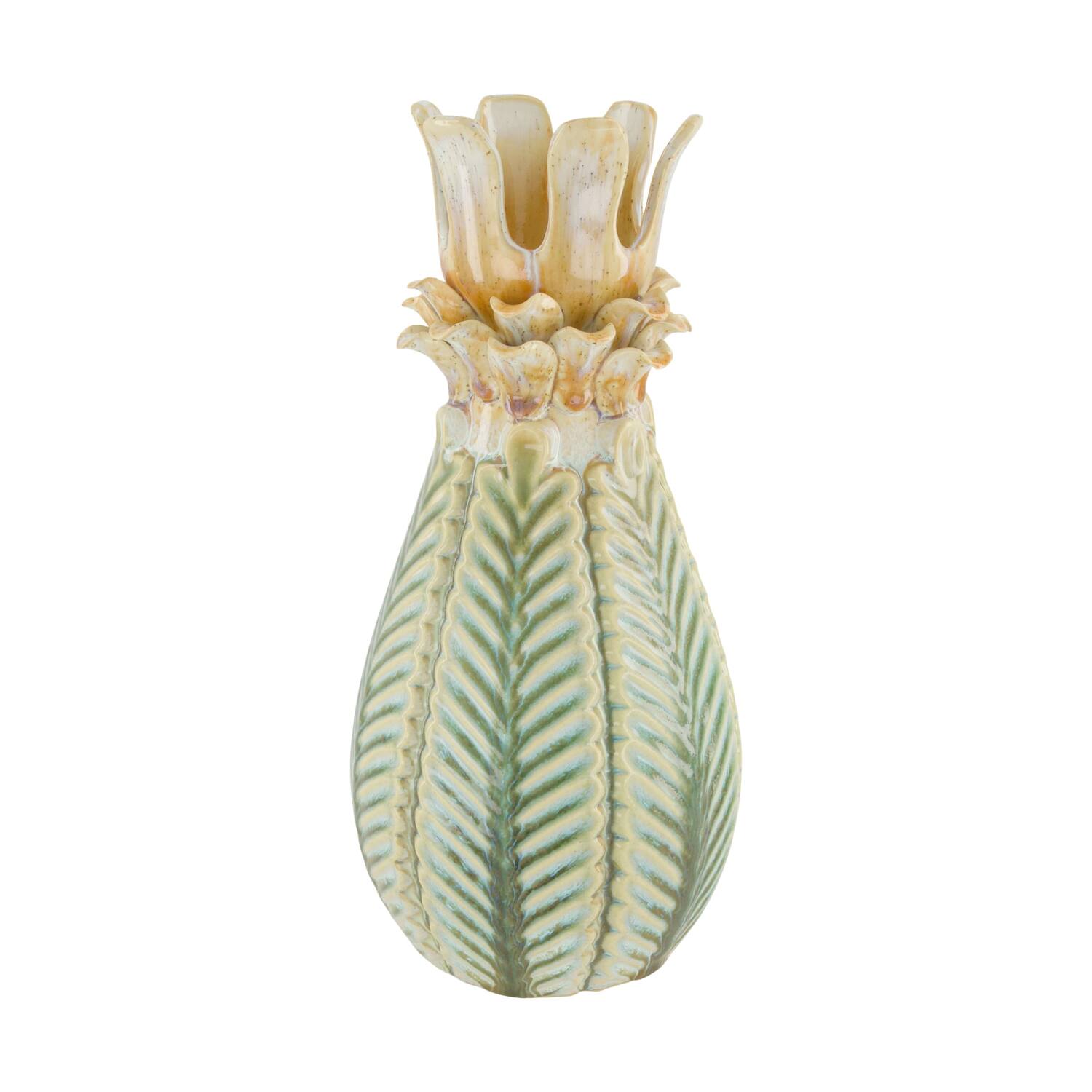 Vase ceramic 16.5x16.5x34.5cm - Blue
