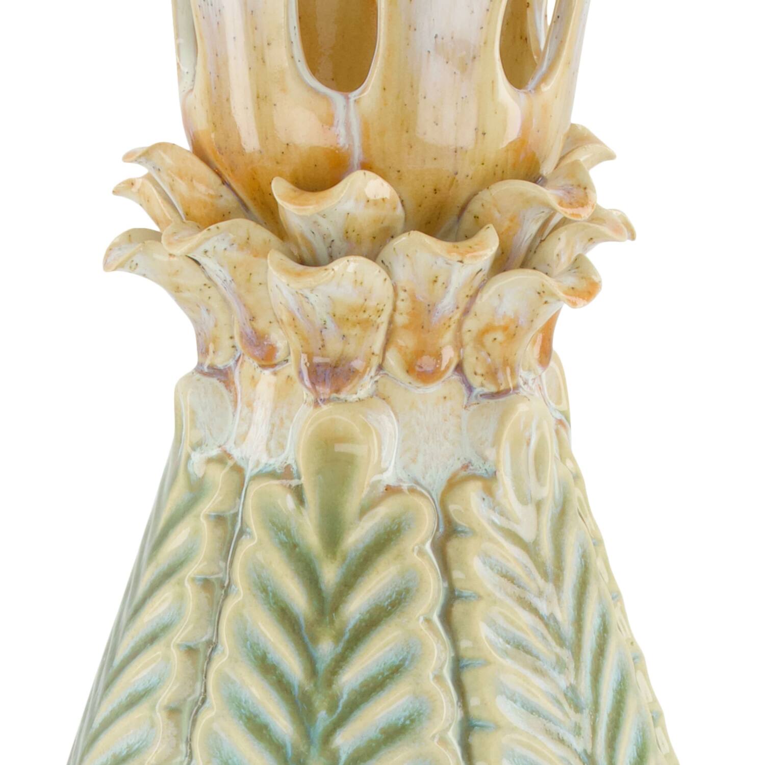 Vase ceramic 16.5x16.5x34.5cm - Blue