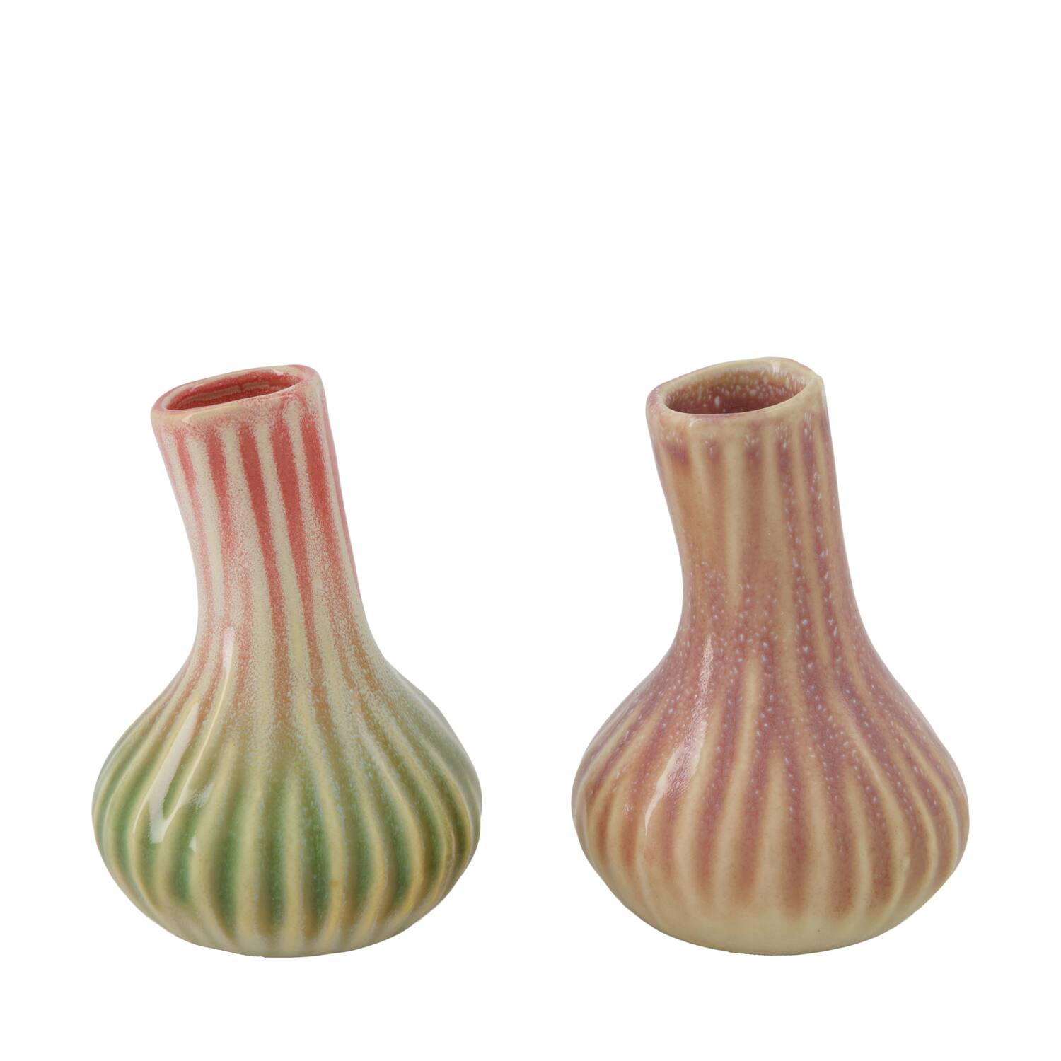 Vase ceramic 7.5x7.5x11cm C2 - Pink