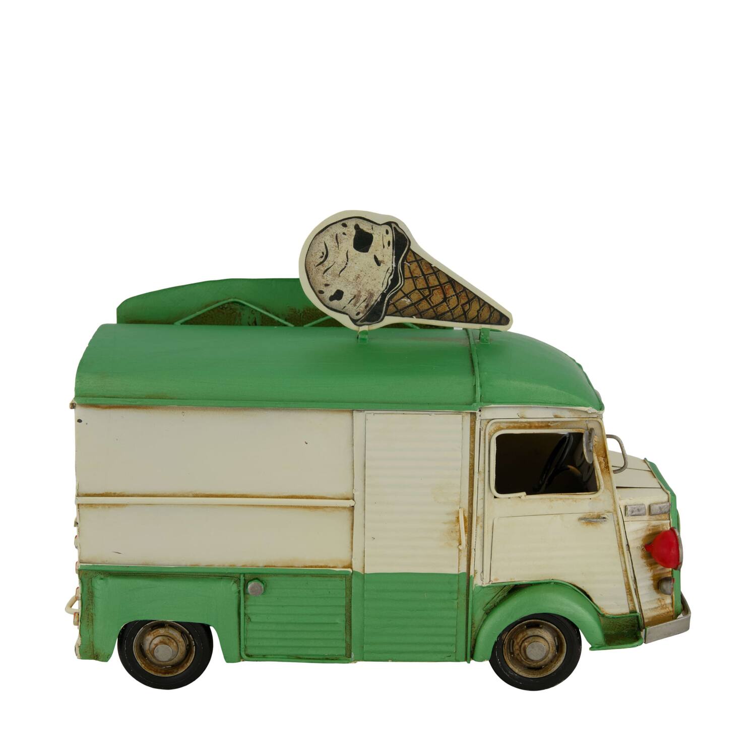 Figurine ice cream truck metal 28x16x21cm