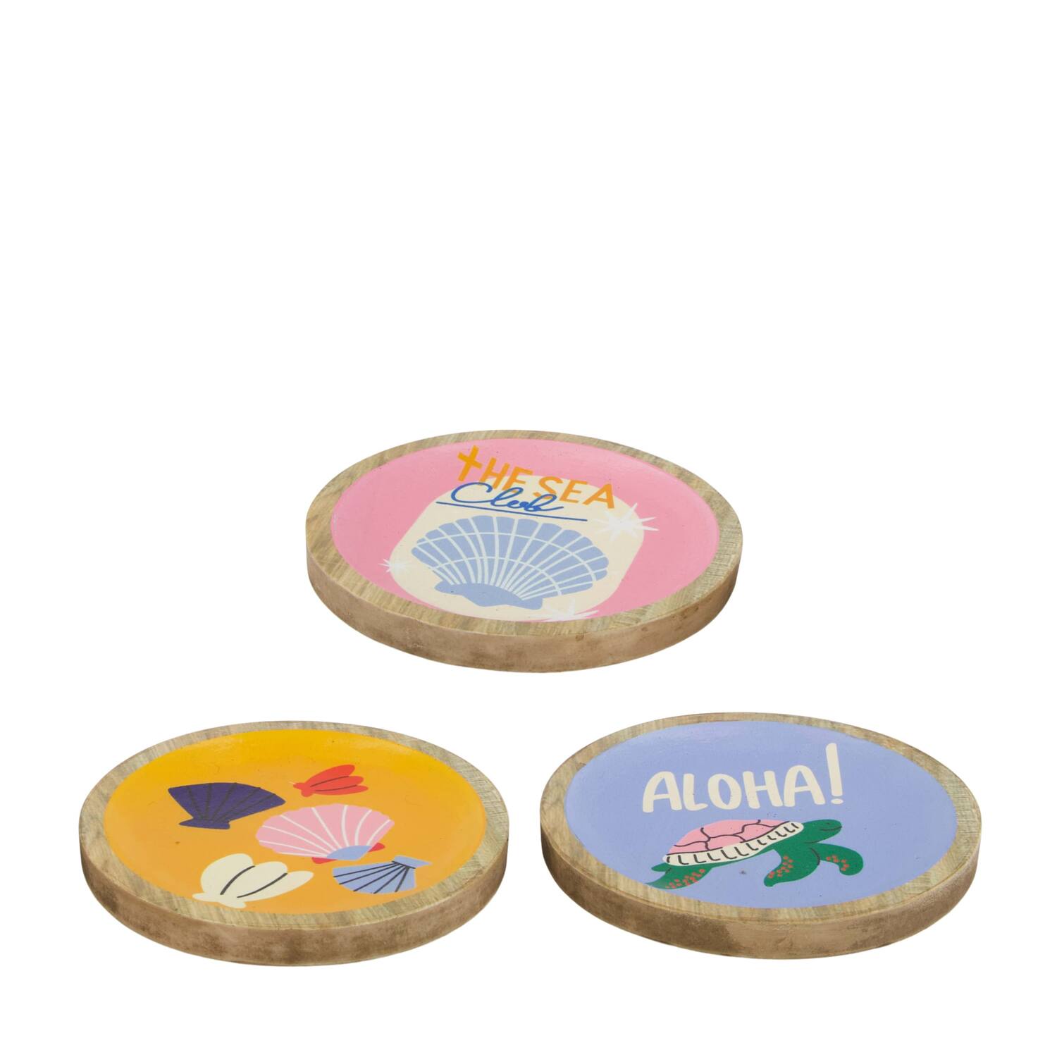 Plate round polyresin 14.5x14.5x1.3cm A/3