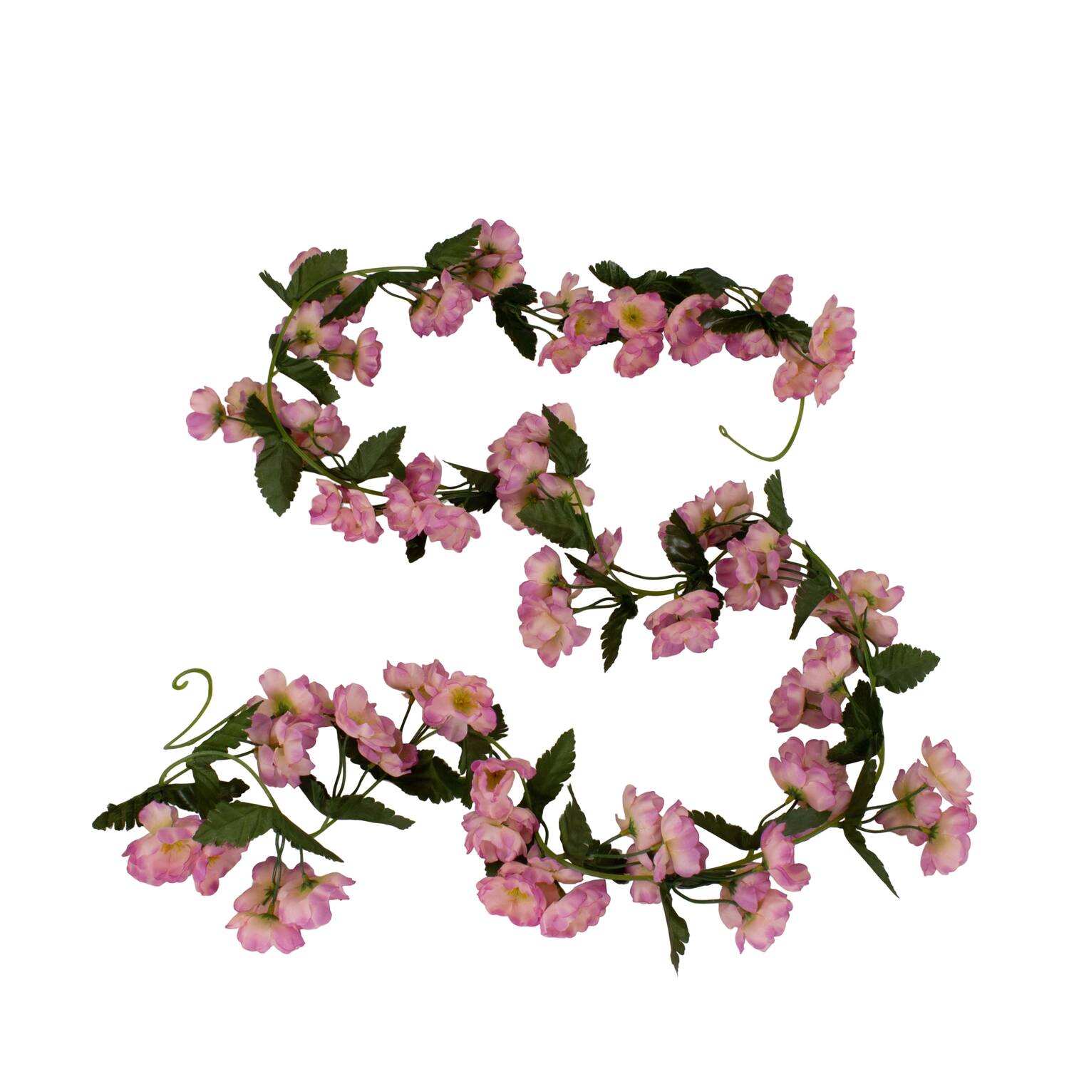 Garland flower blossom silk 220x13x13cm - Pink