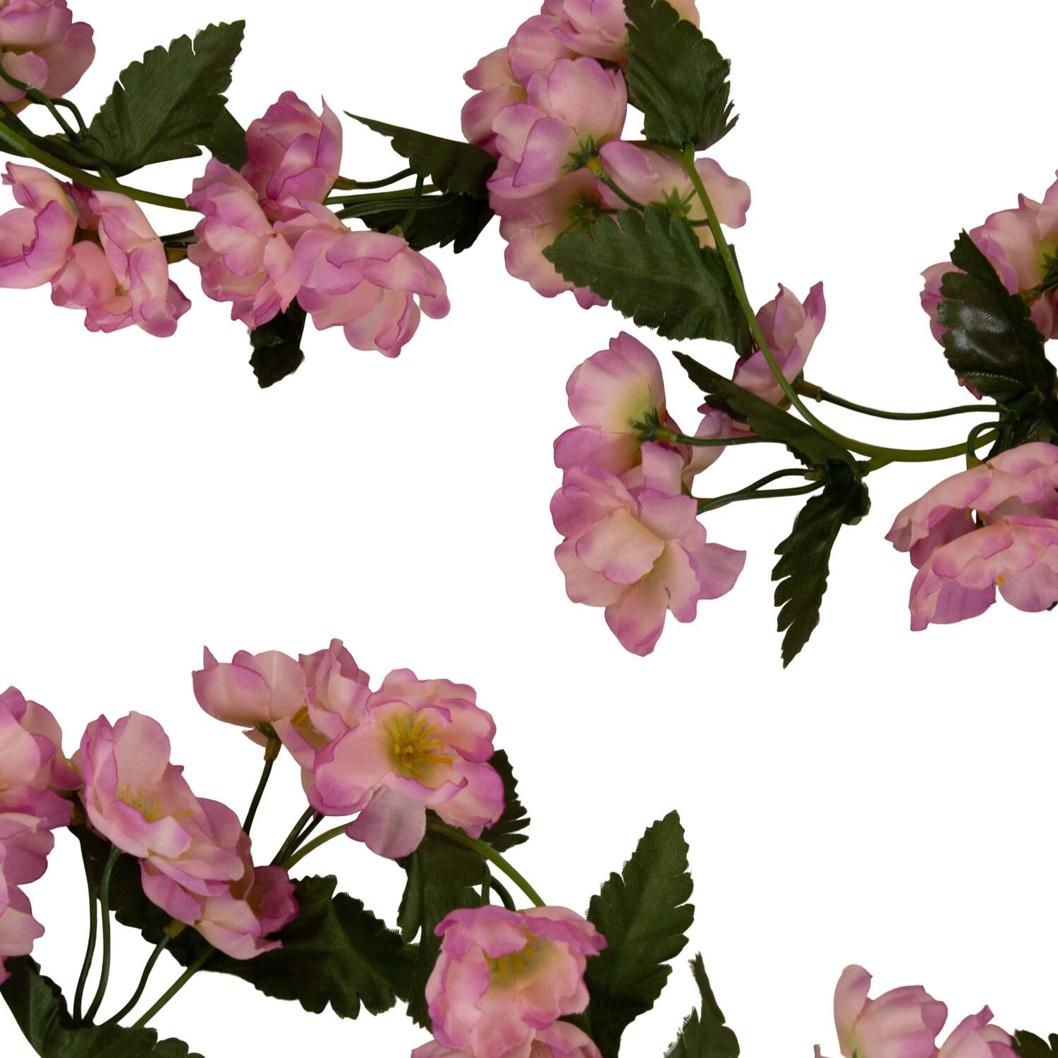Garland flower blossom silk 220x13x13cm - Pink