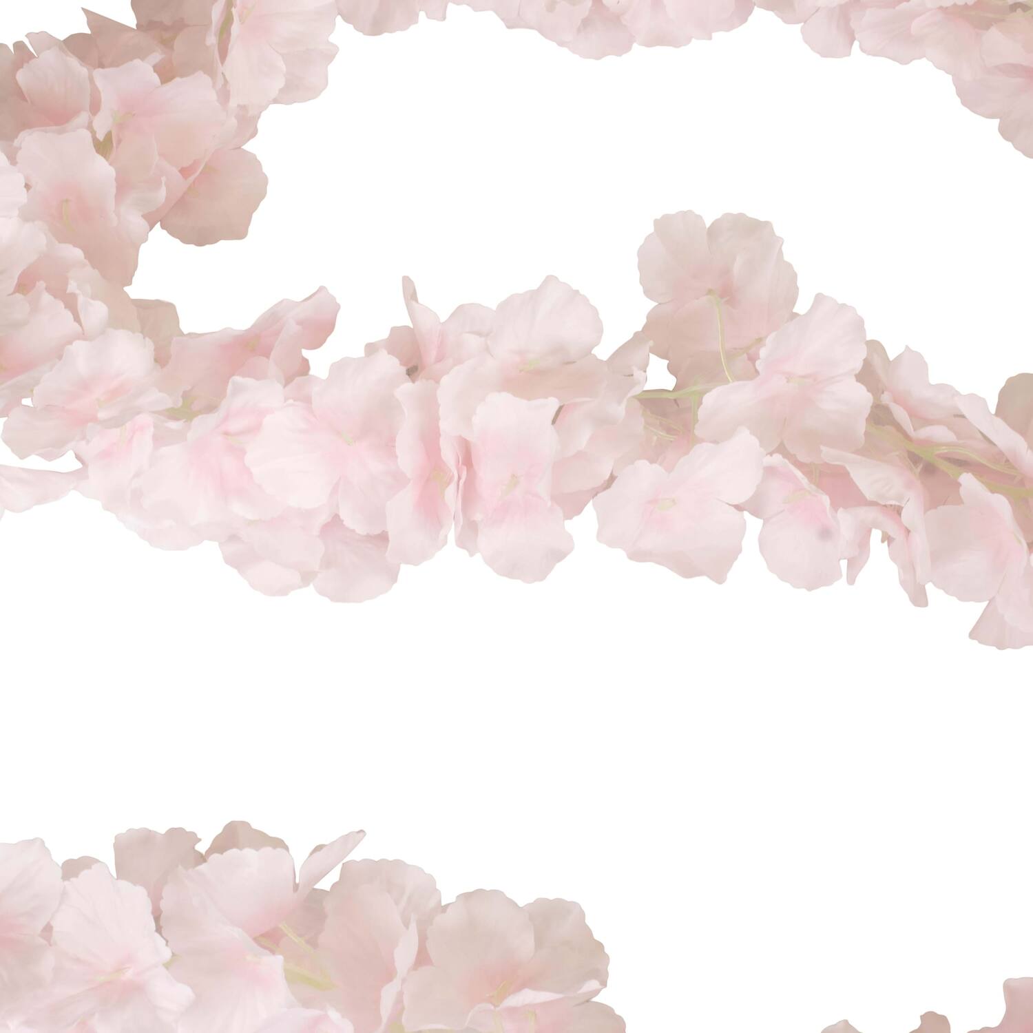 Garland flower frangipani silk 180x10x10cm - Pink