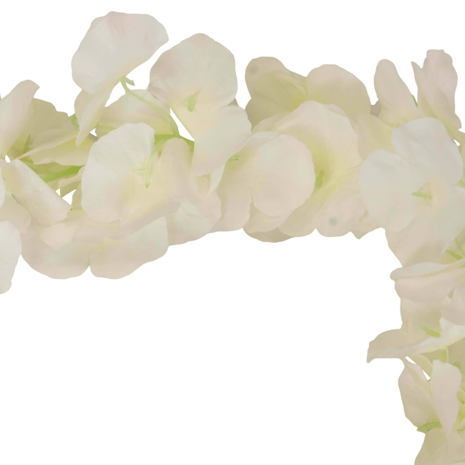 Garland flower frangipani silk 180x10x10cm - White