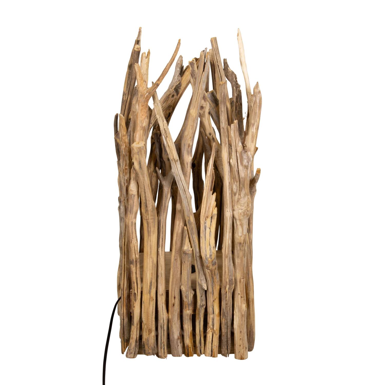 Floor lamp branch with lights chestnut 24x24x58cm - Natural
