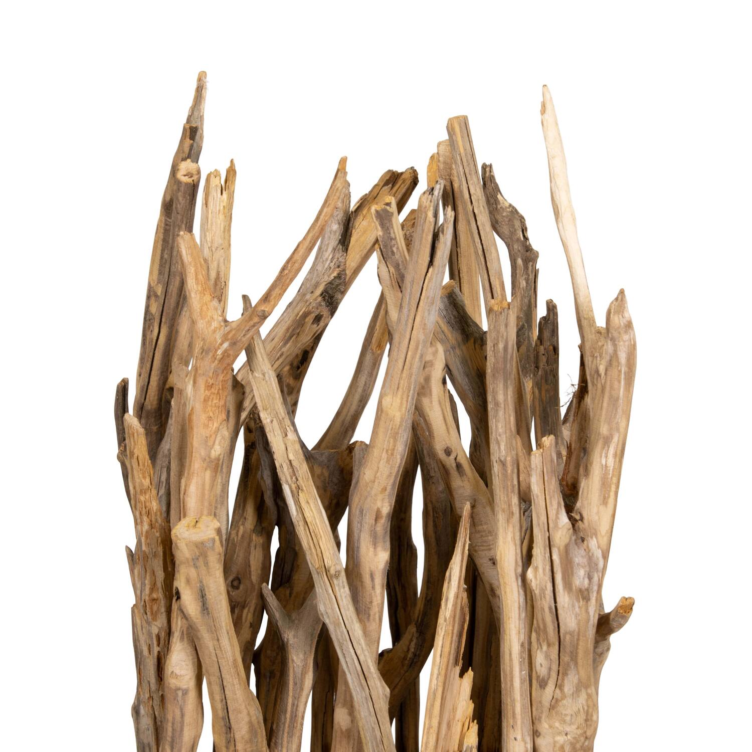 Floor lamp branch with lights chestnut 24x24x58cm - Natural