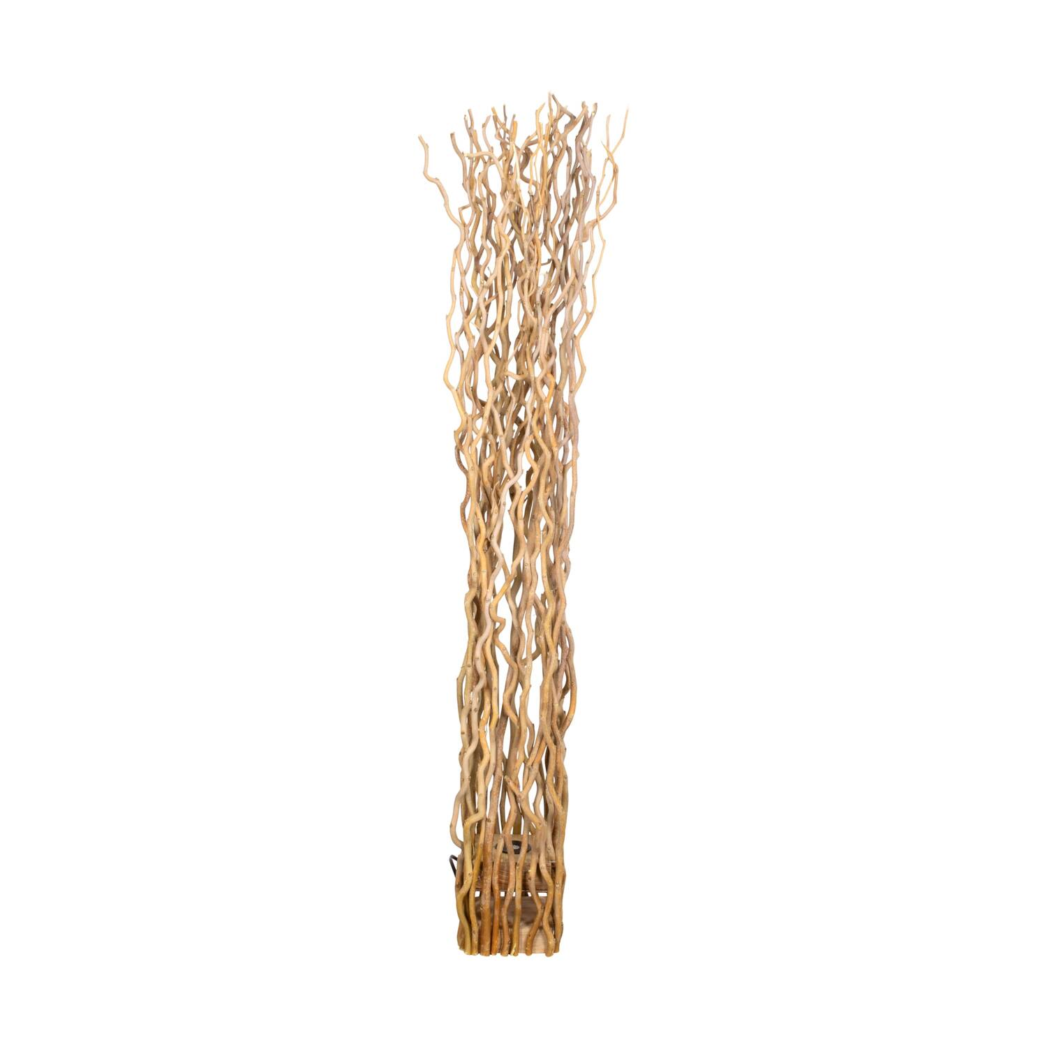 Floor lamp branch with lights chestnut 13x13x115cm