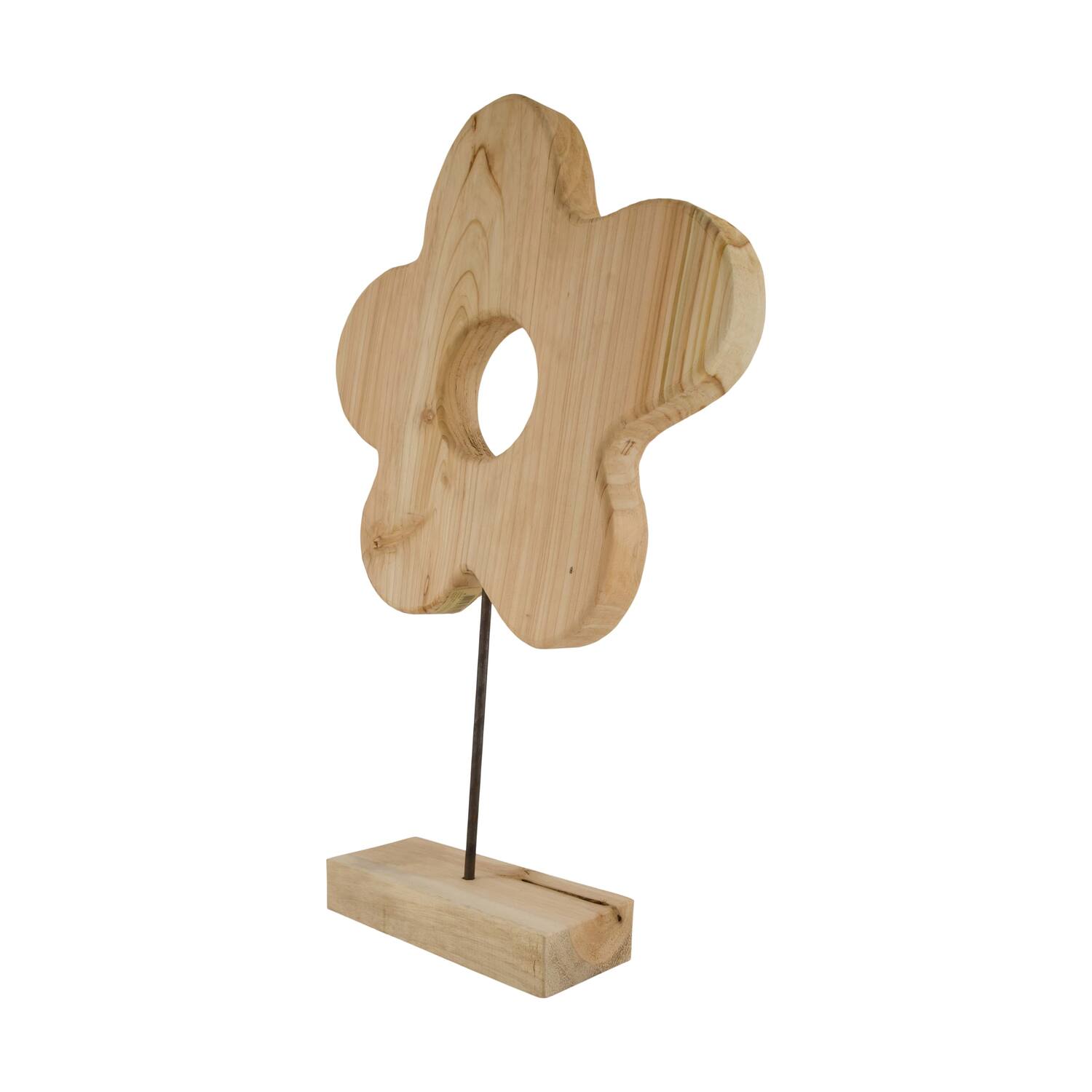 Flower fir wood on stand 40x40x57cm KD