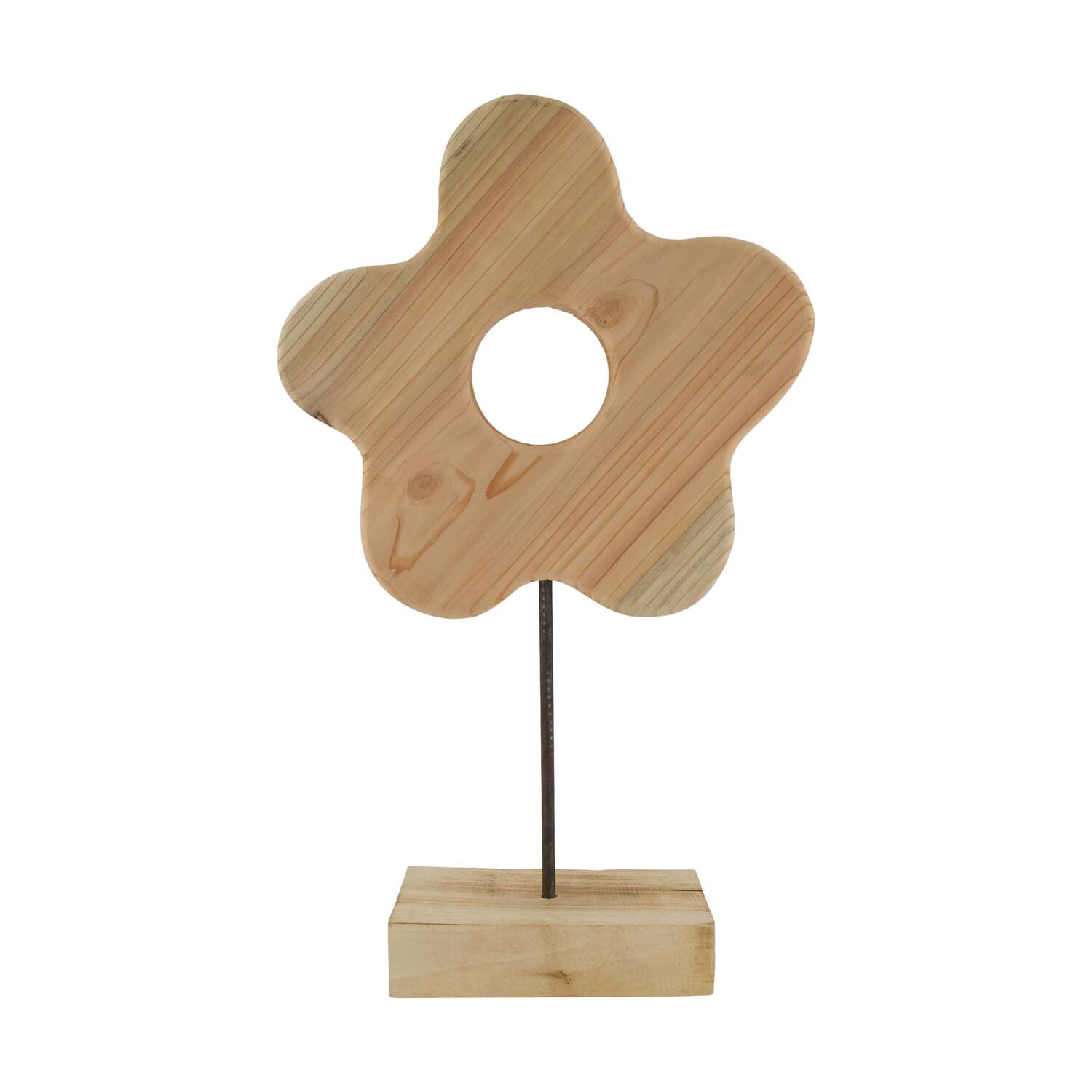 Flower fir wood on stand 30x30x44cm KD