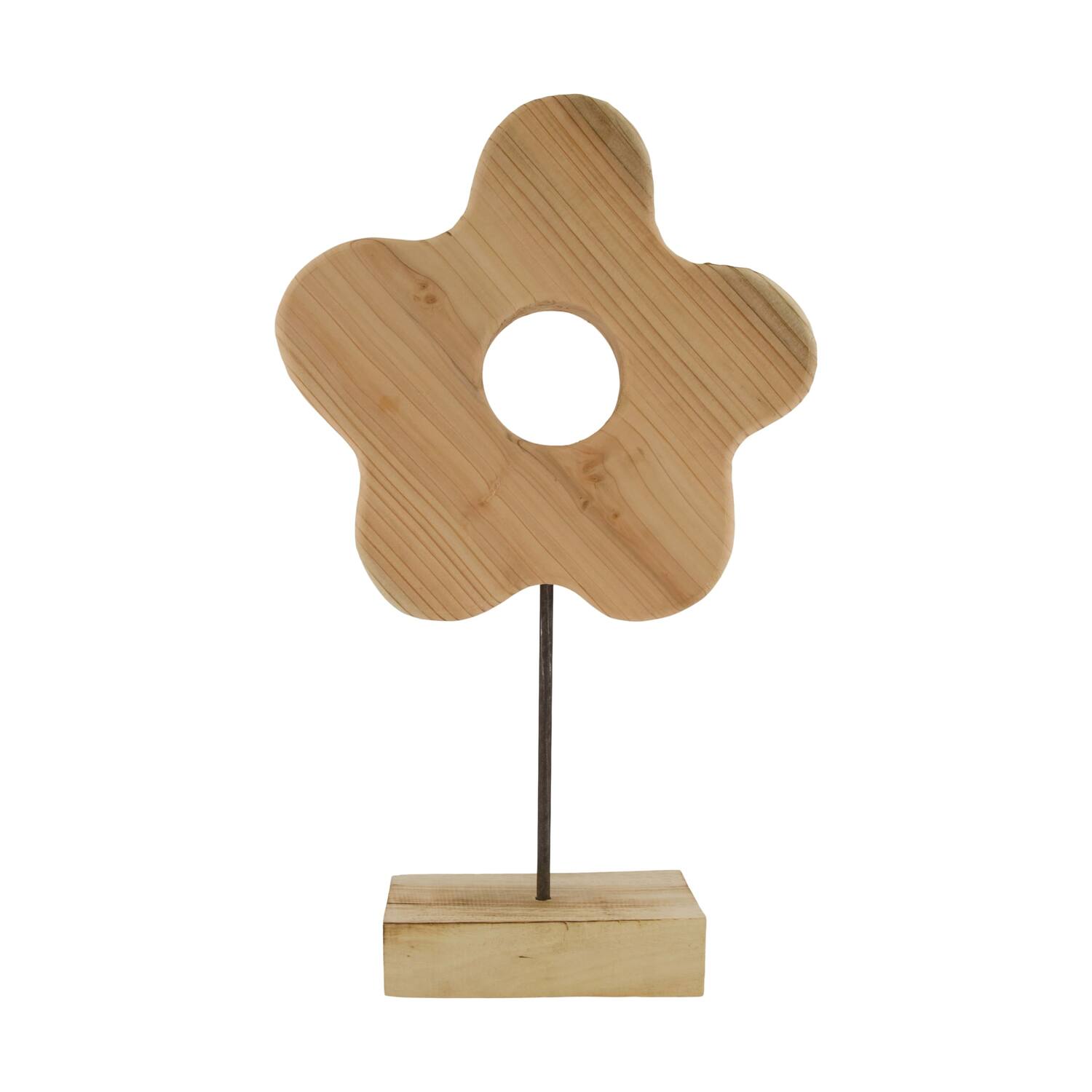 Flower fir wood on stand 30x30x44cm KD