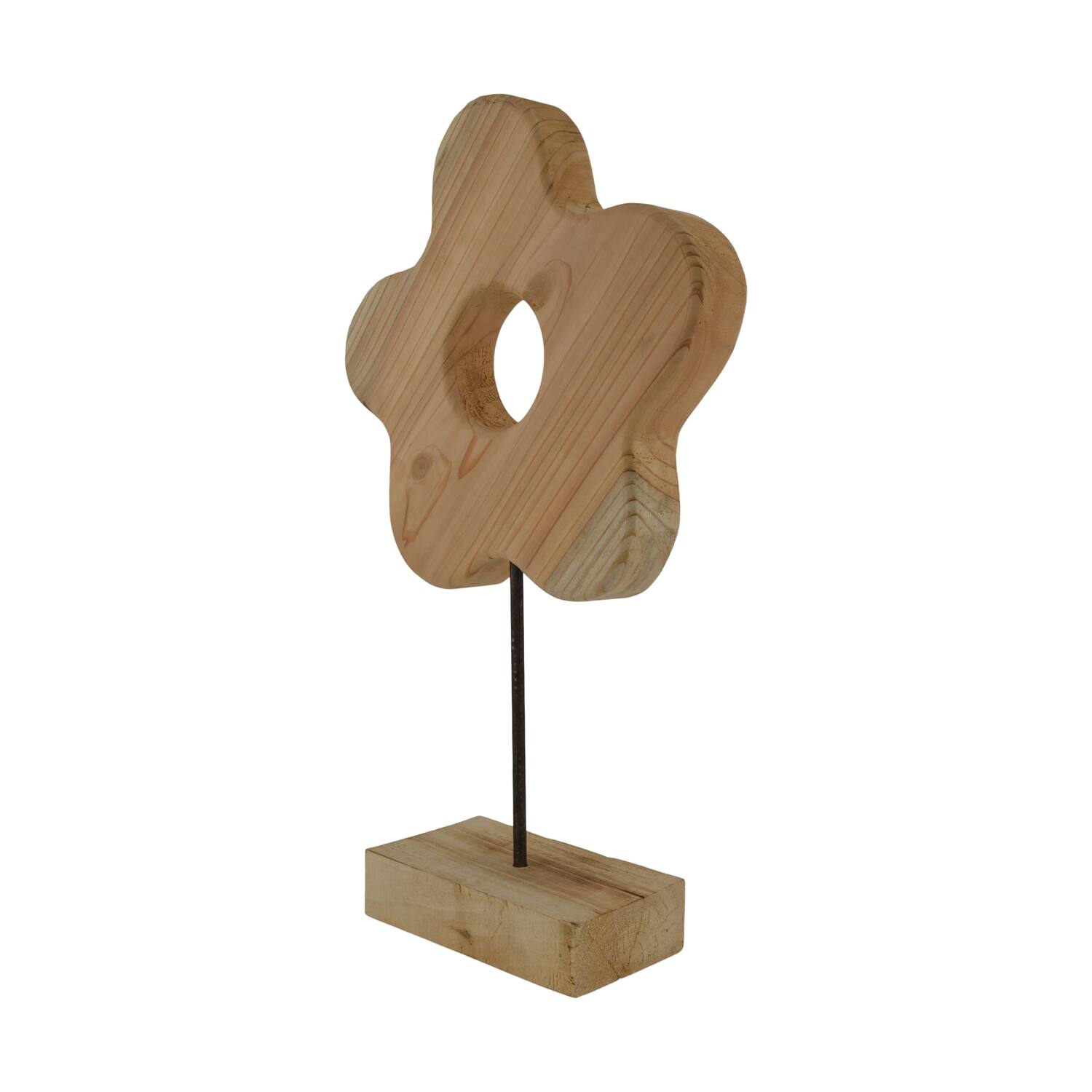 Flower fir wood on stand 30x30x44cm KD