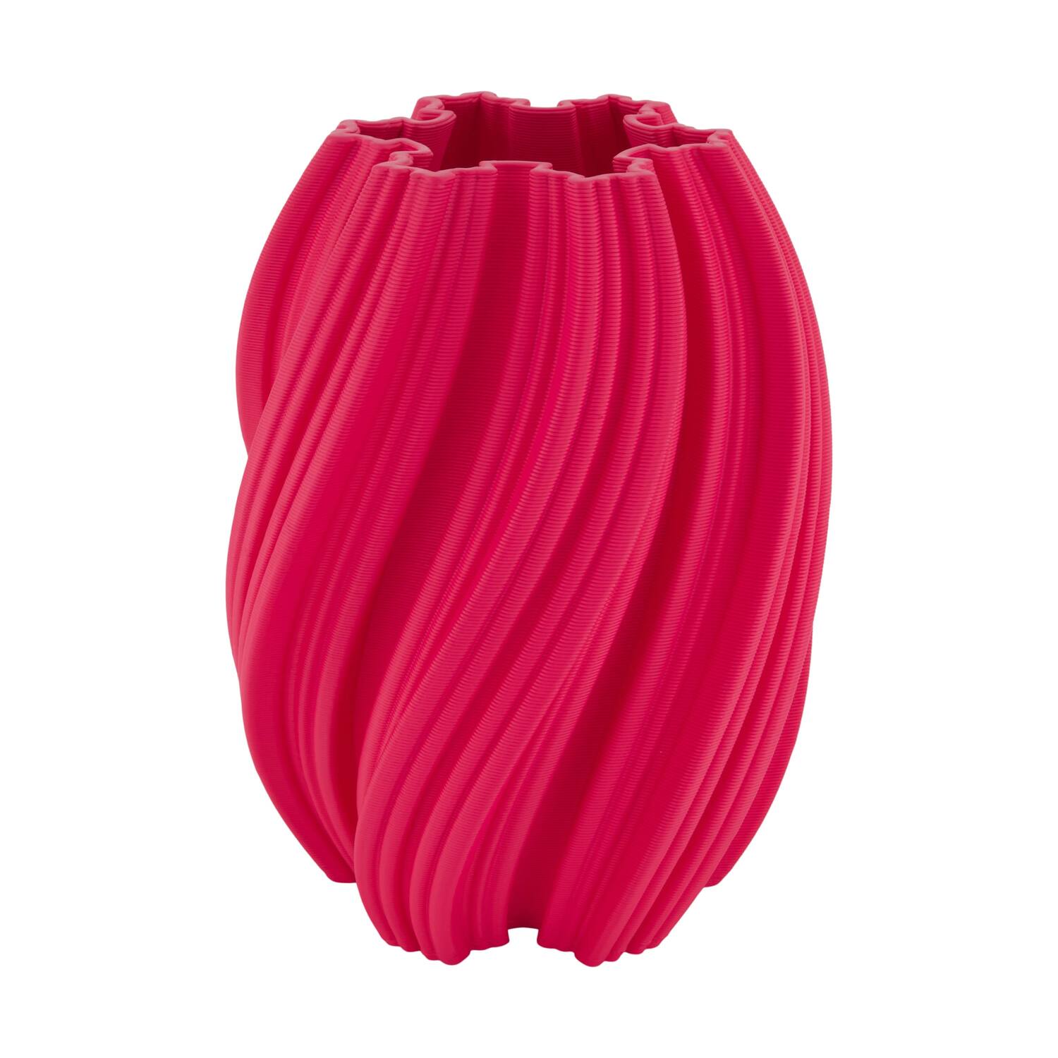 Vase 3D ceramic 19x19x24cm - Pink