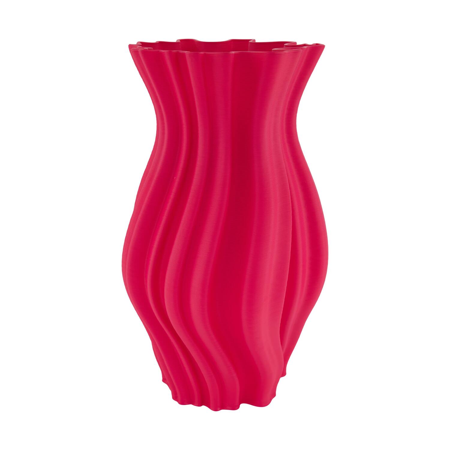 Vase 3D ceramic 21x22x36cm - Pink