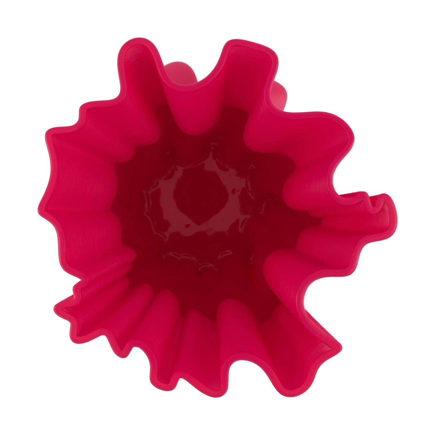 Vase 3D ceramic 21x22x36cm - Pink