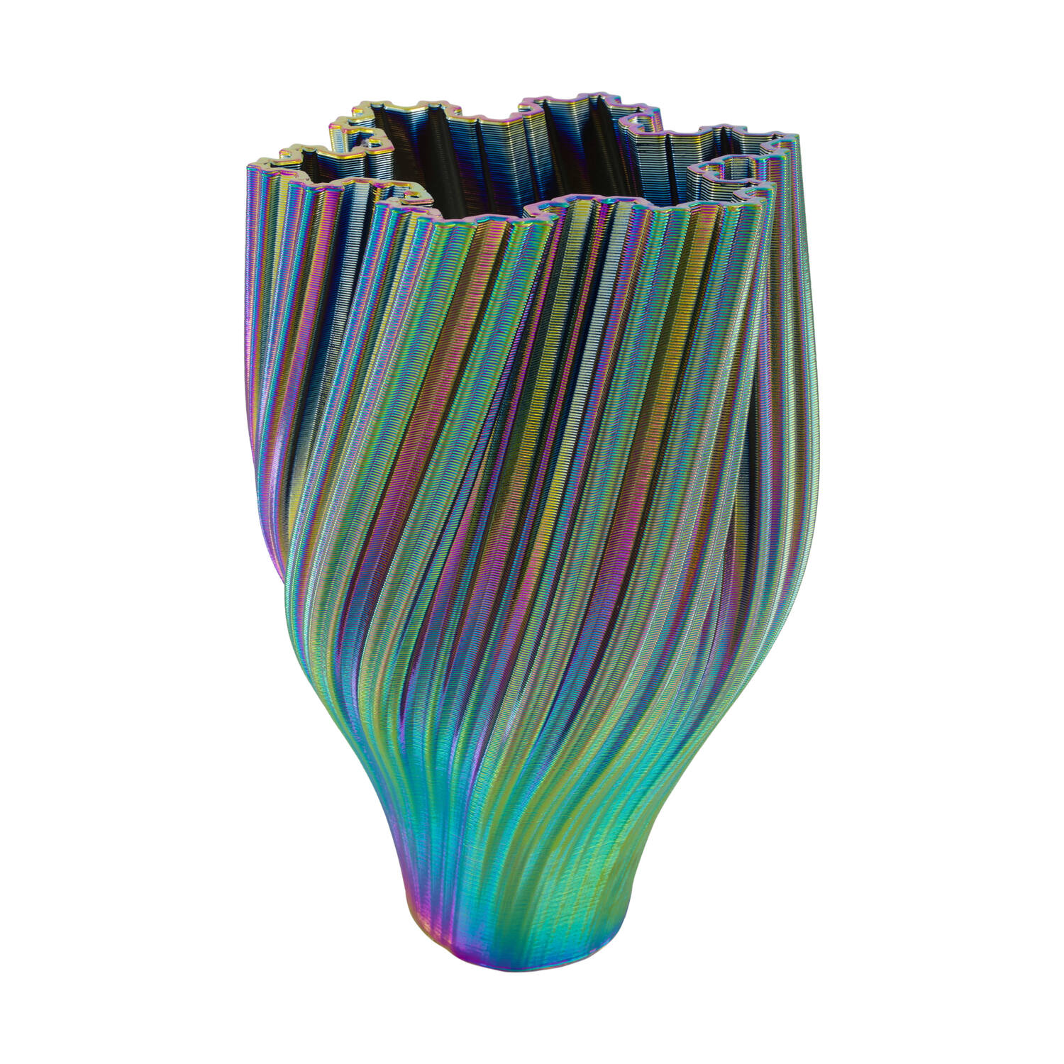 Vase 3D ceramic 24x24x38cm - Multi