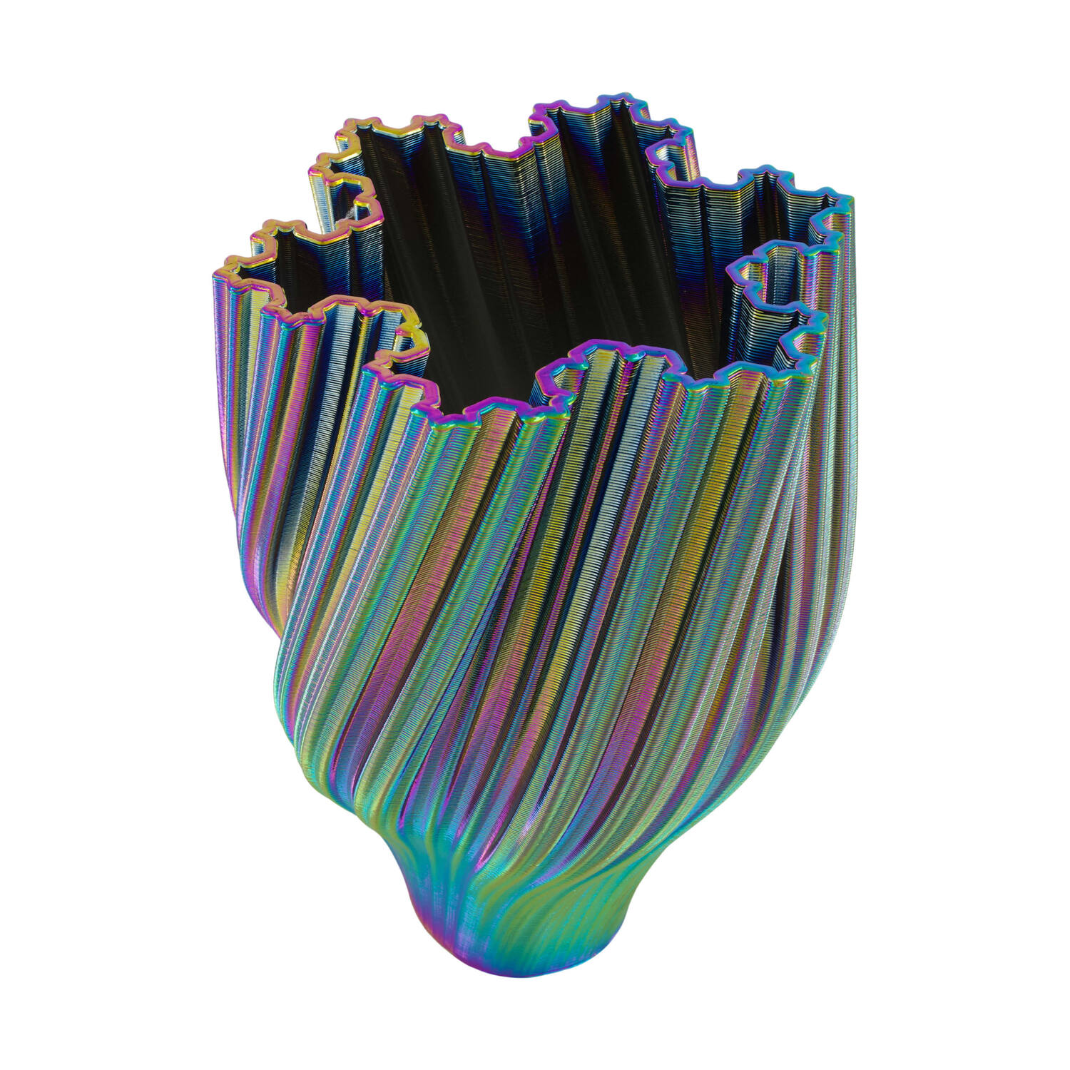 Vase 3D ceramic 24x24x38cm - Multi