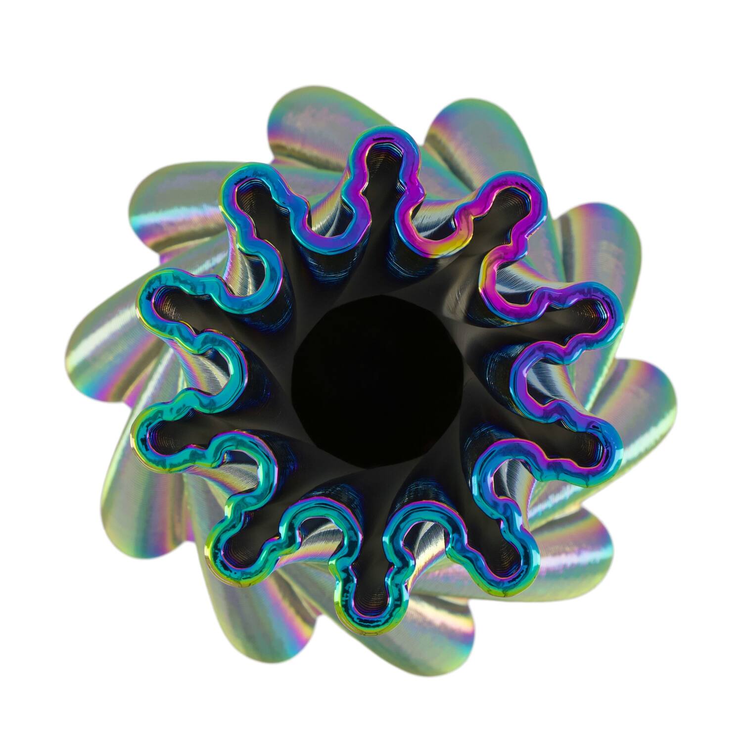 Vase 3D ceramic 21x21x40cm - Multi