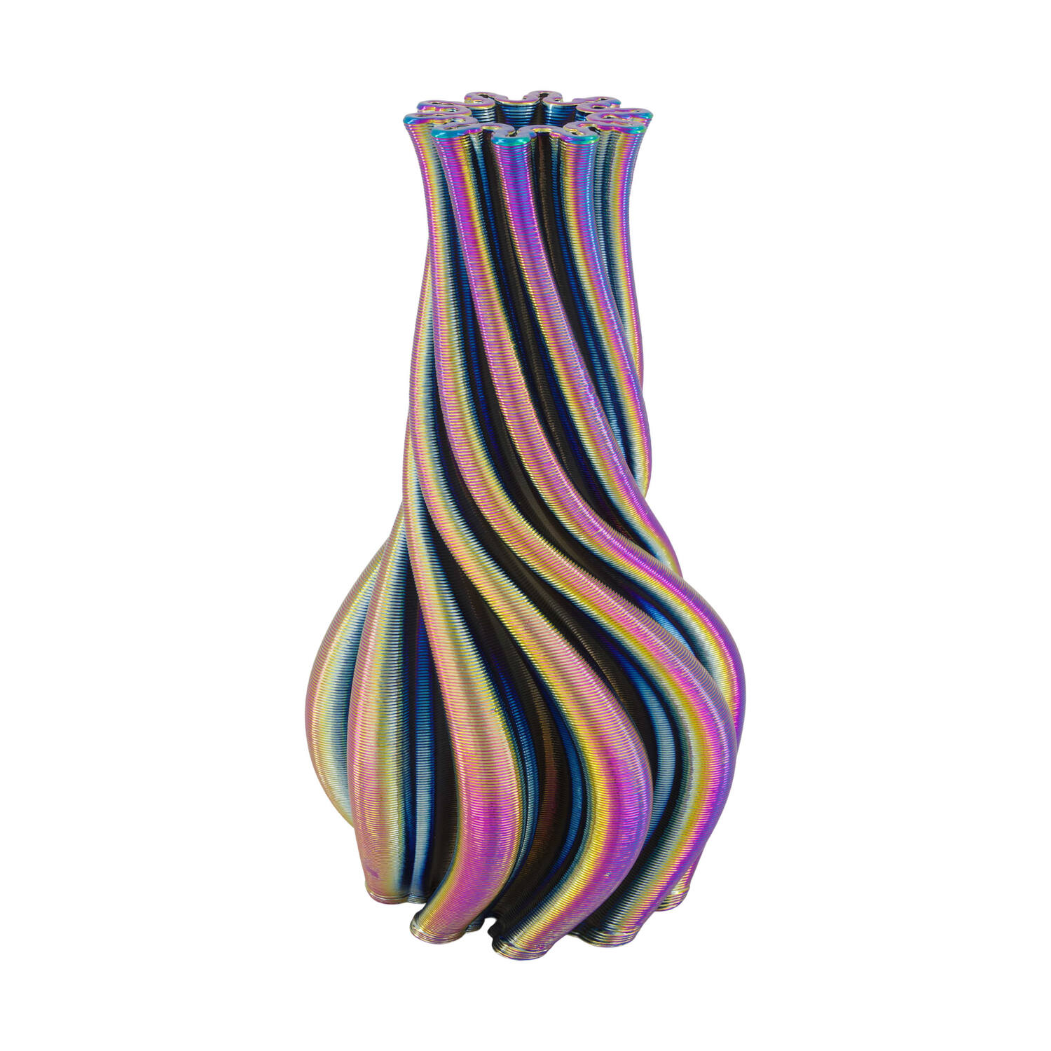 Vase 3D ceramic 16x16x28cm - Multi
