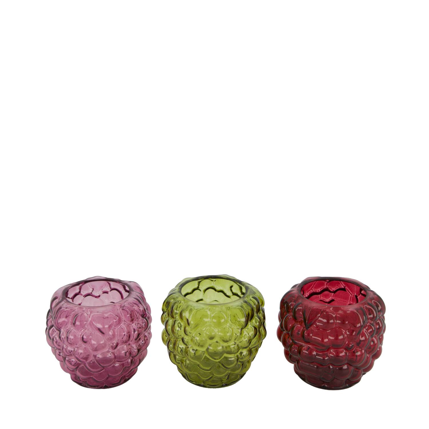 Tealight holder grape glass 10x10x8.6cm C3 - Multi