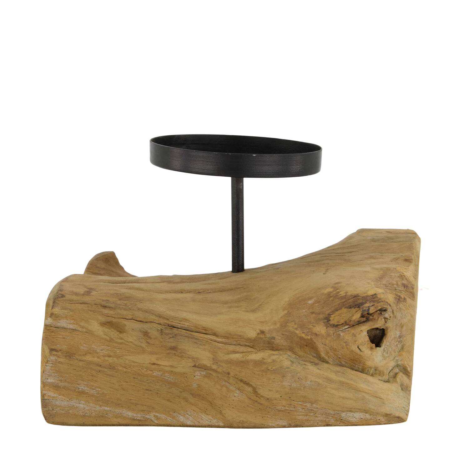 Pillar candle holder root 18x14x18cm