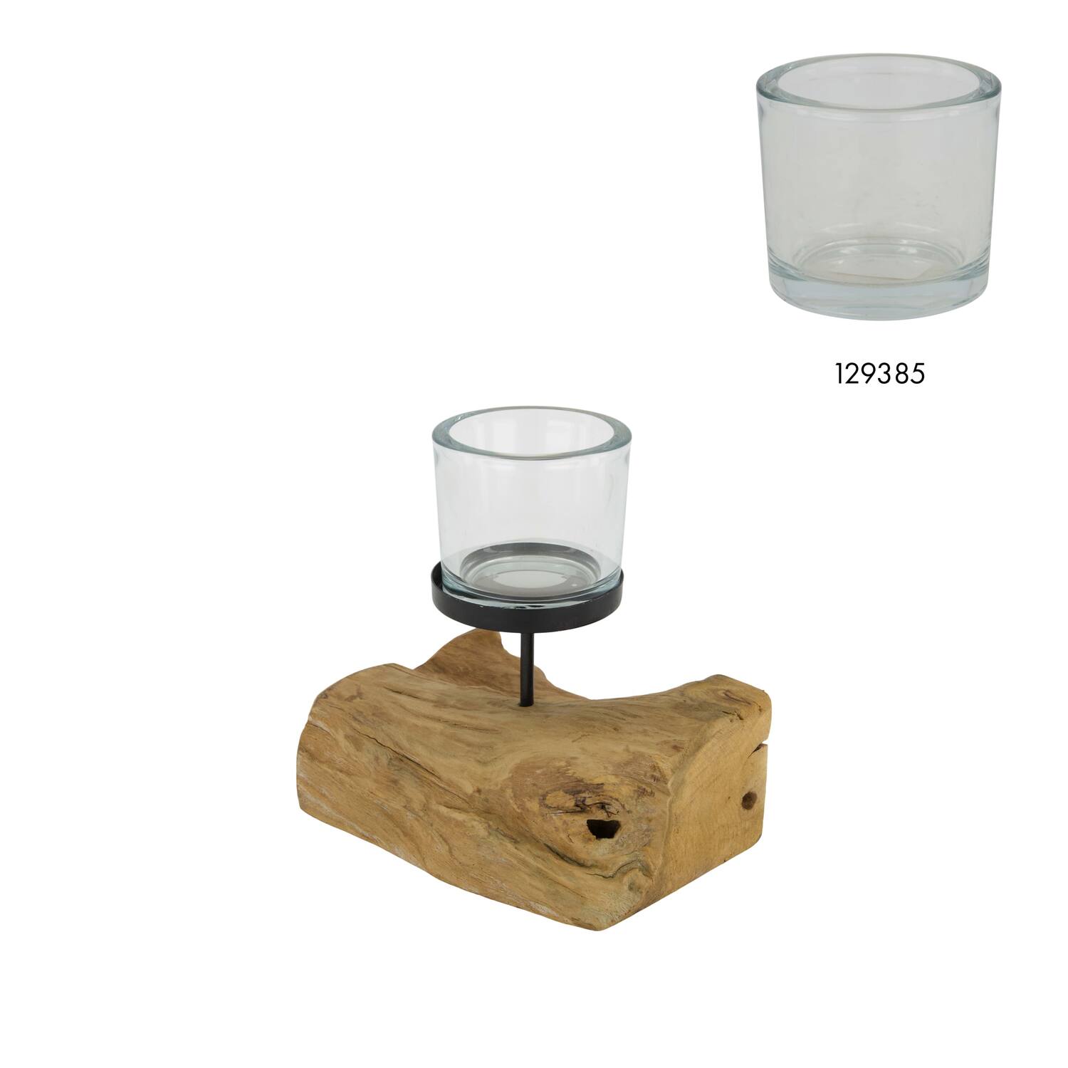 Pillar candle holder root 18x14x18cm