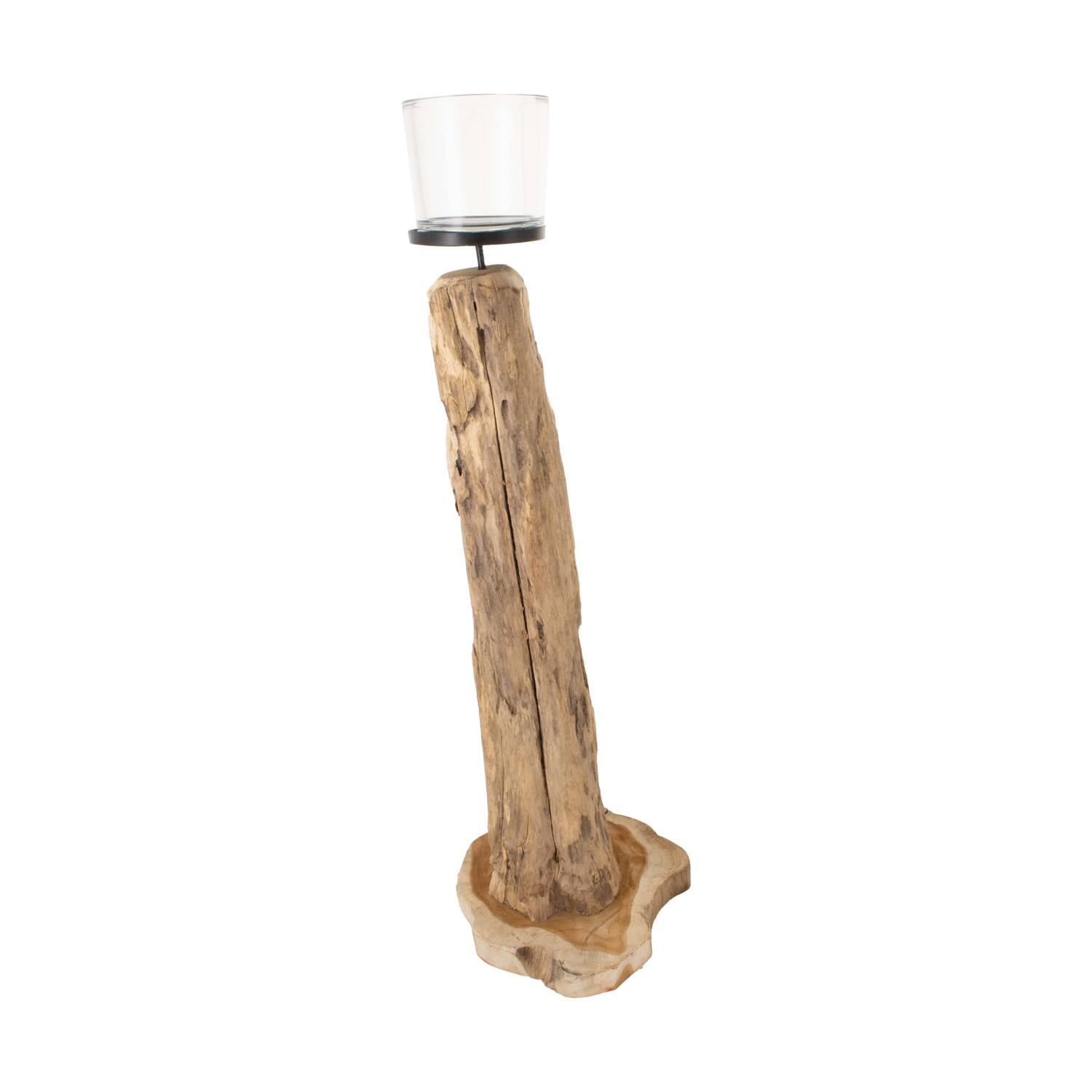 Pillar candle holder root 28x28x78cm - Natural