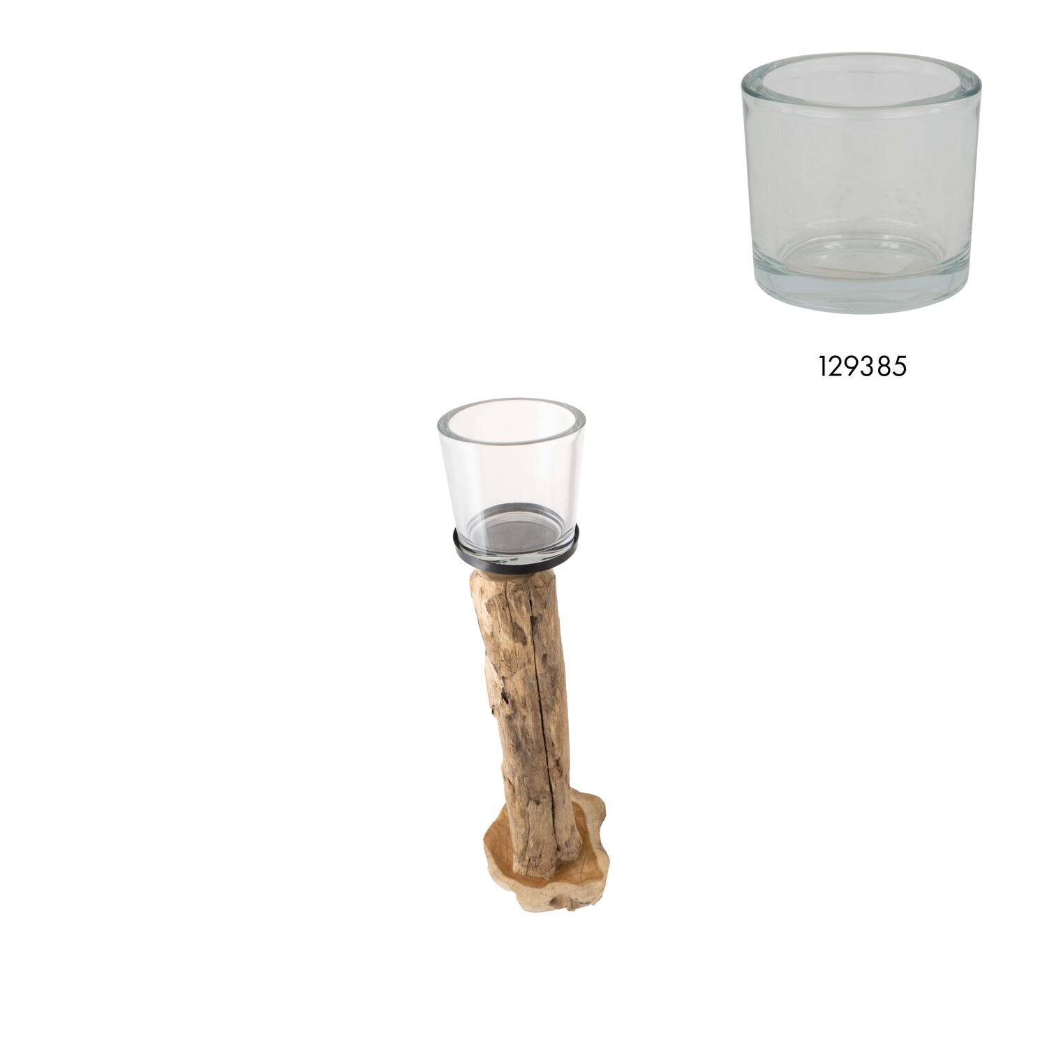 Pillar candle holder root 28x28x78cm - Natural