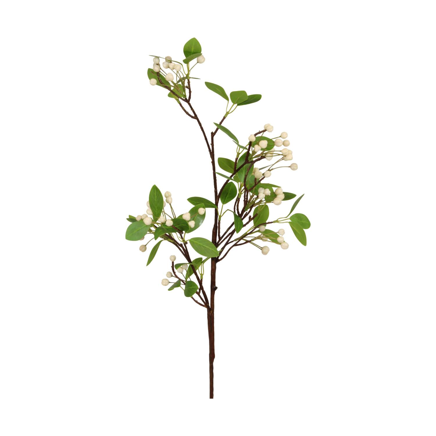Branch berries artificial 89x20.5x8cm - White