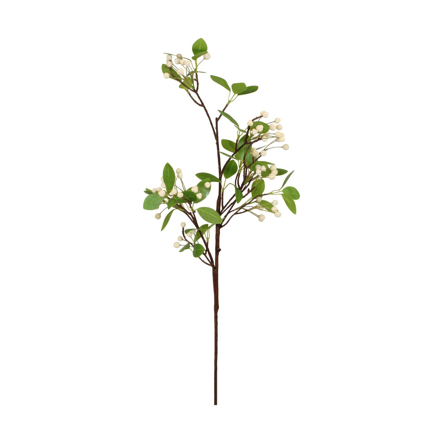 Branch berries artificial 89x20.5x8cm - White