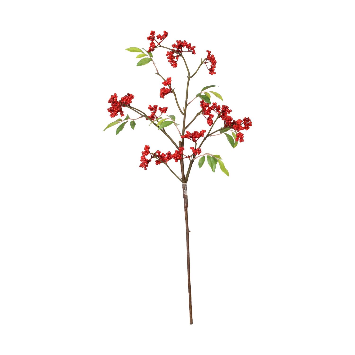 Branch berries artificial 76x20x8cm - Red