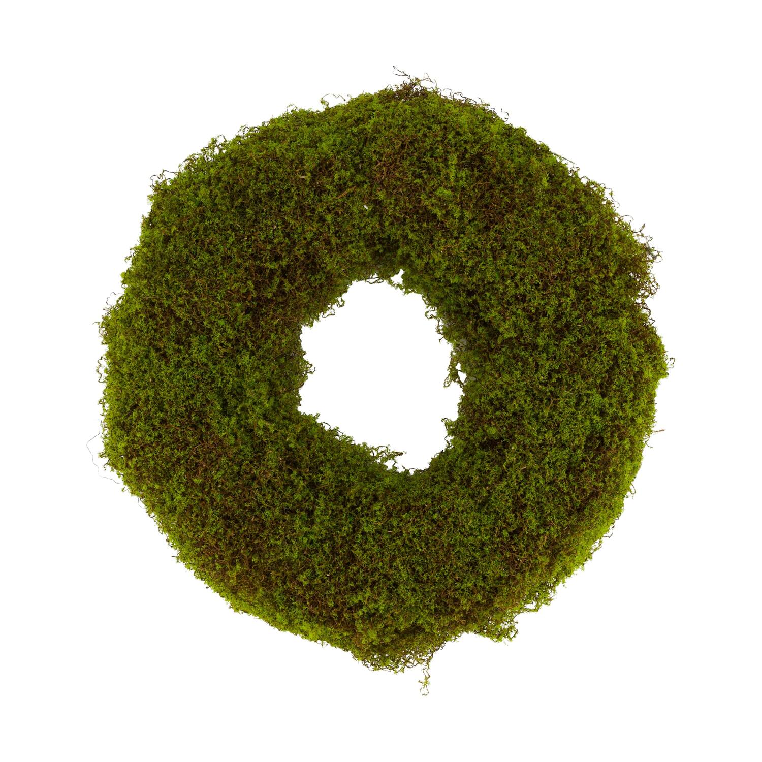 Wreath moss PE 38x38x7cm - Green