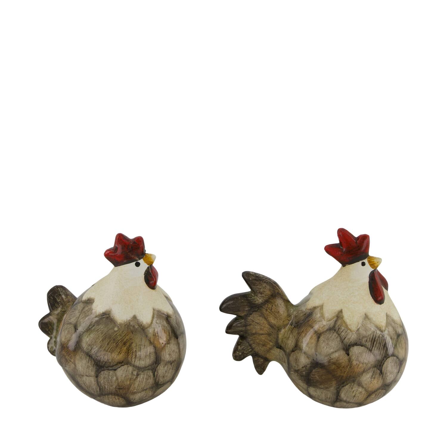 Chicken terracotta 15.8x11x15.1cm A2 - Brown