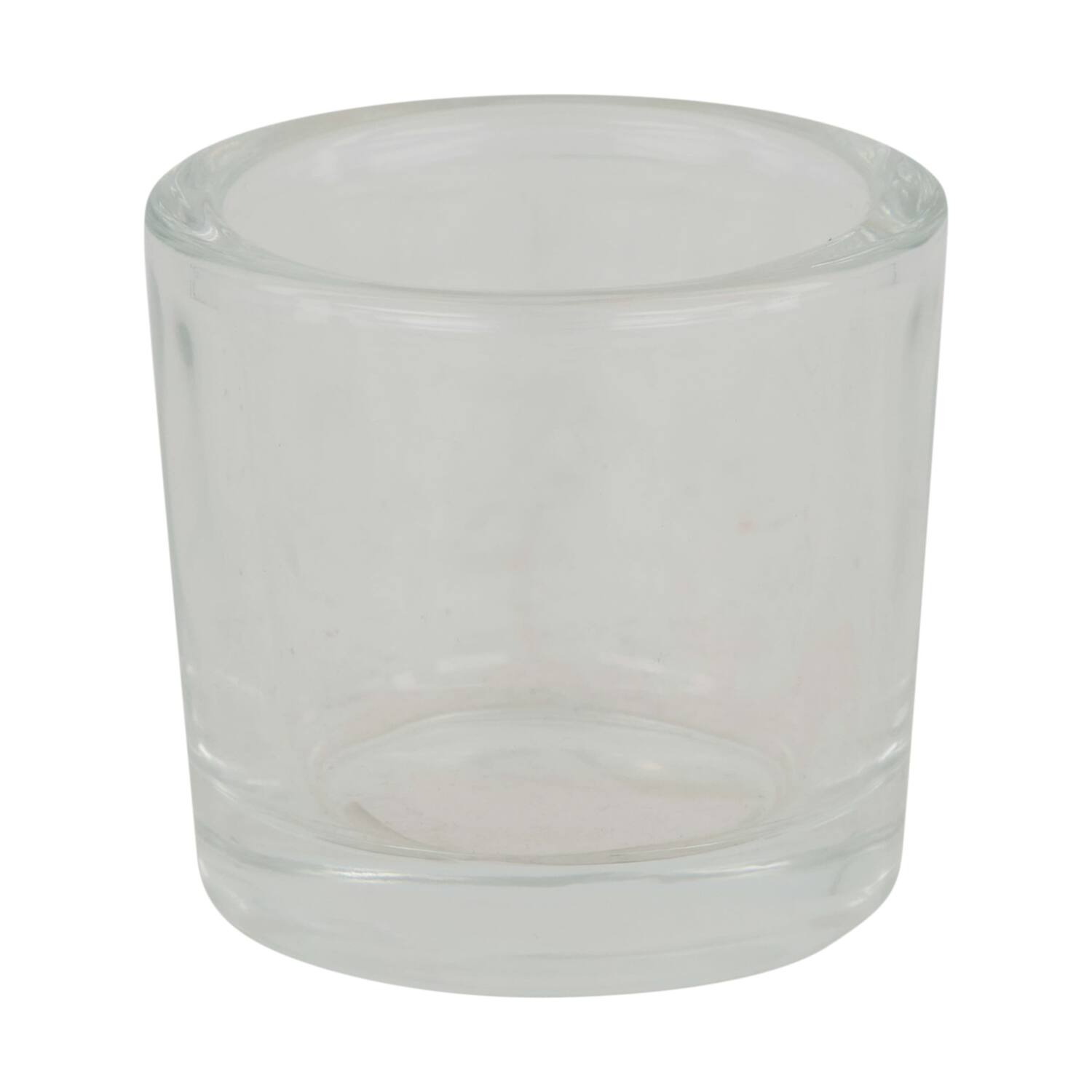 Tealight holder round glass 6.5x6.5x6cm