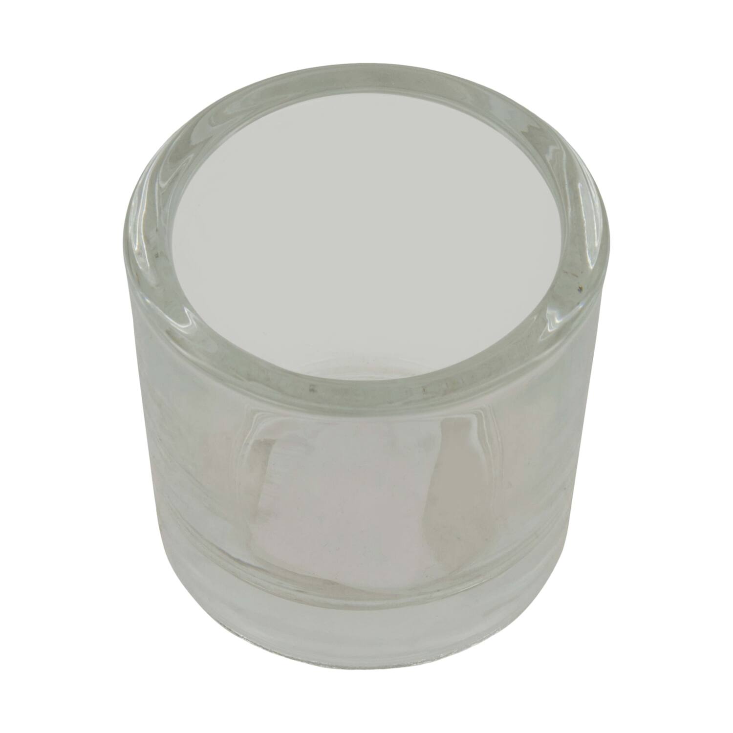 Tealight holder round glass 6.5x6.5x6cm
