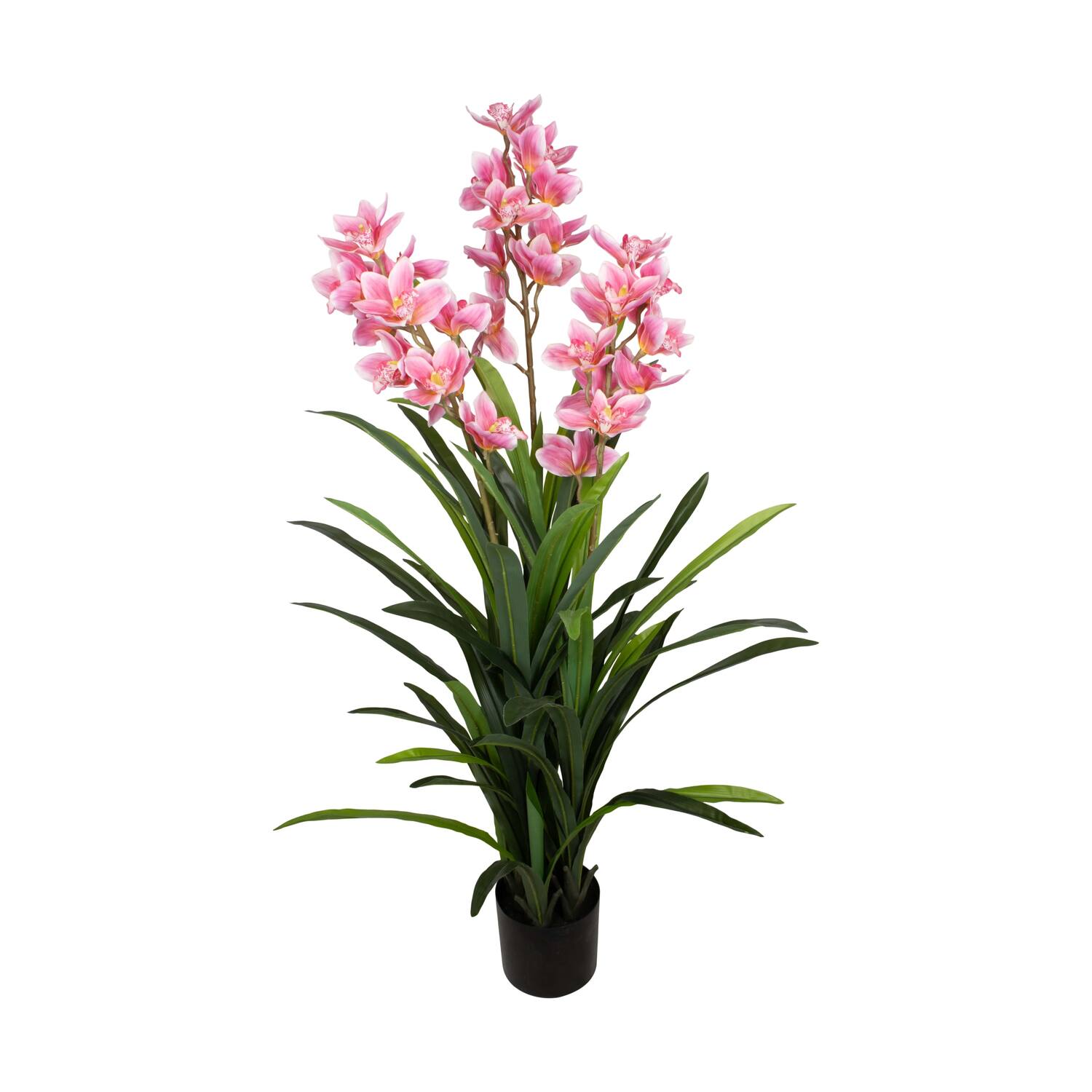 Plant cymbidium artificial 40x40x150cm - Pink