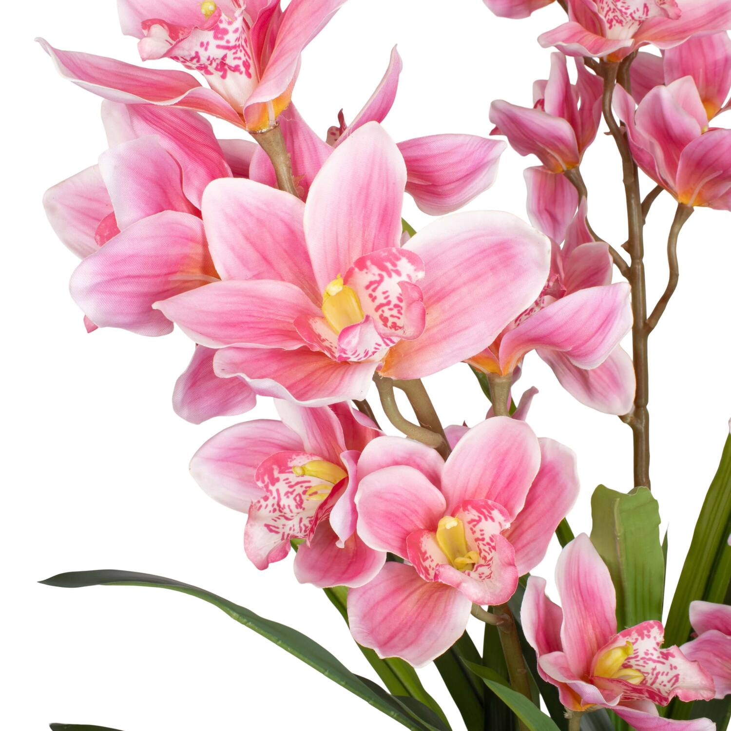 Plant cymbidium artificial 40x40x150cm - Pink