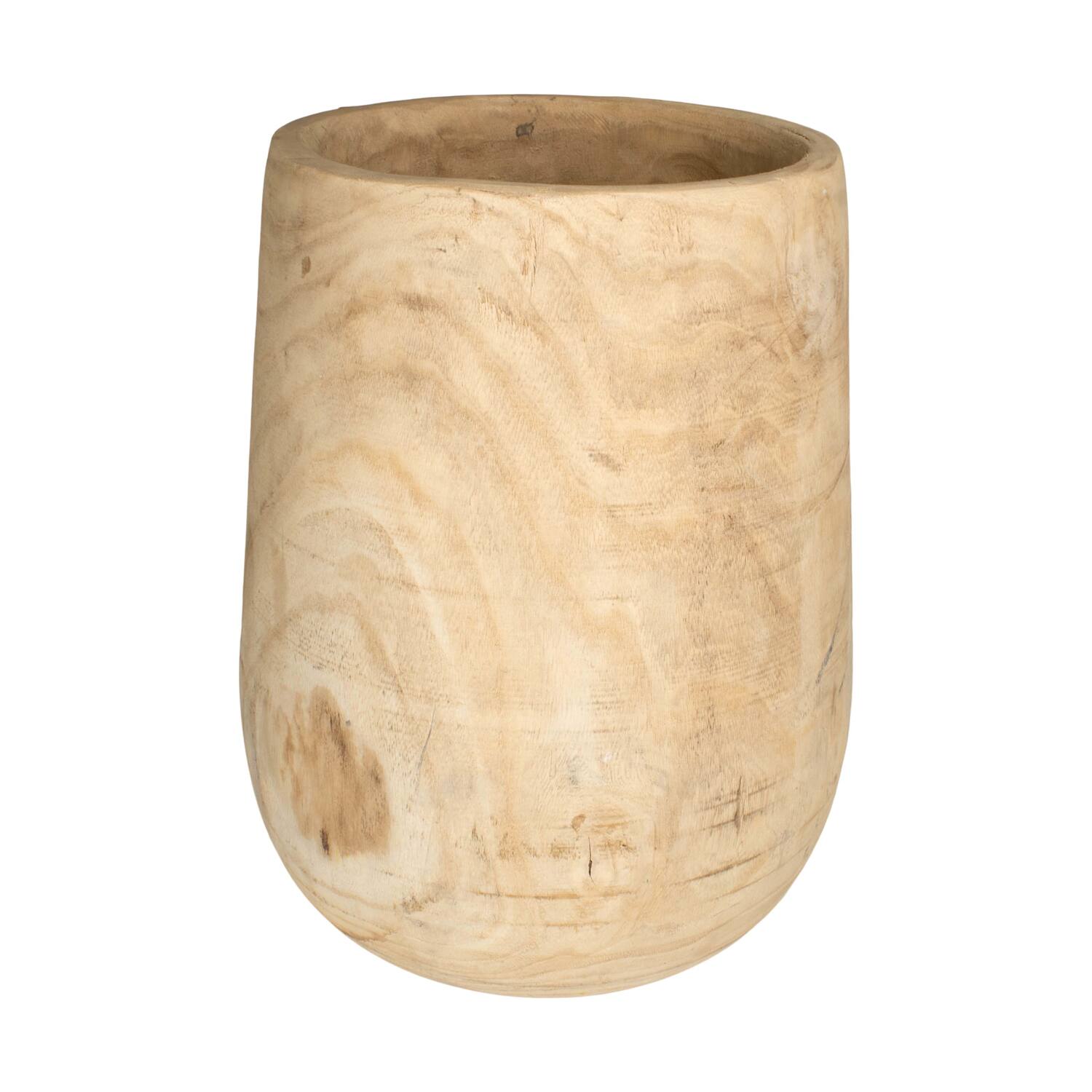Planter paulownia wood 33.5x33.5x50cm - Natural