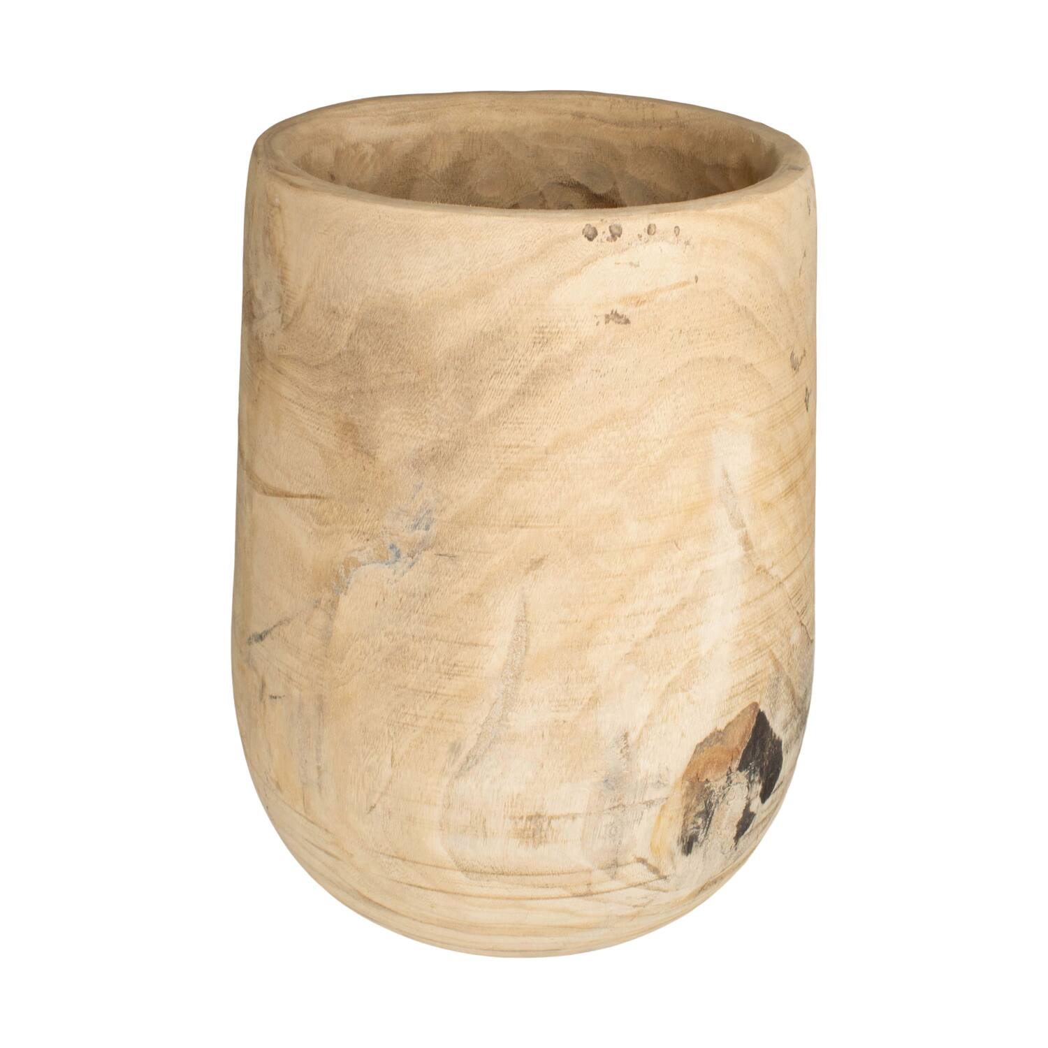 Planter paulownia wood 33.5x33.5x50cm - Natural