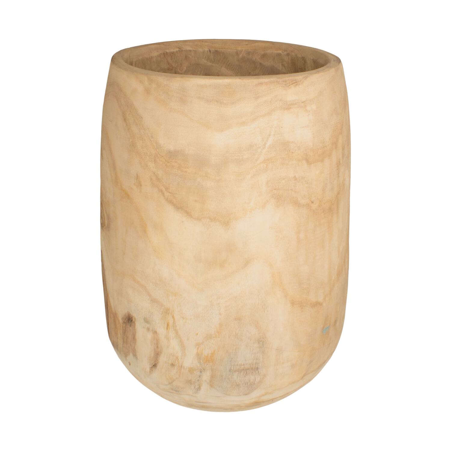 Planter paulownia wood 39x39x64cm - Natural
