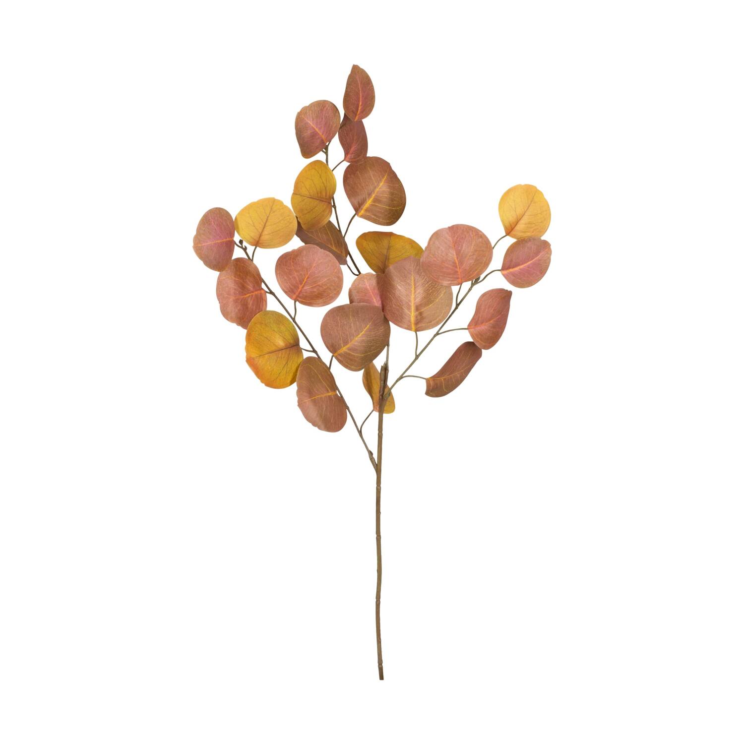 Branch eucalyptus artificial 82x5x35cm - Orange