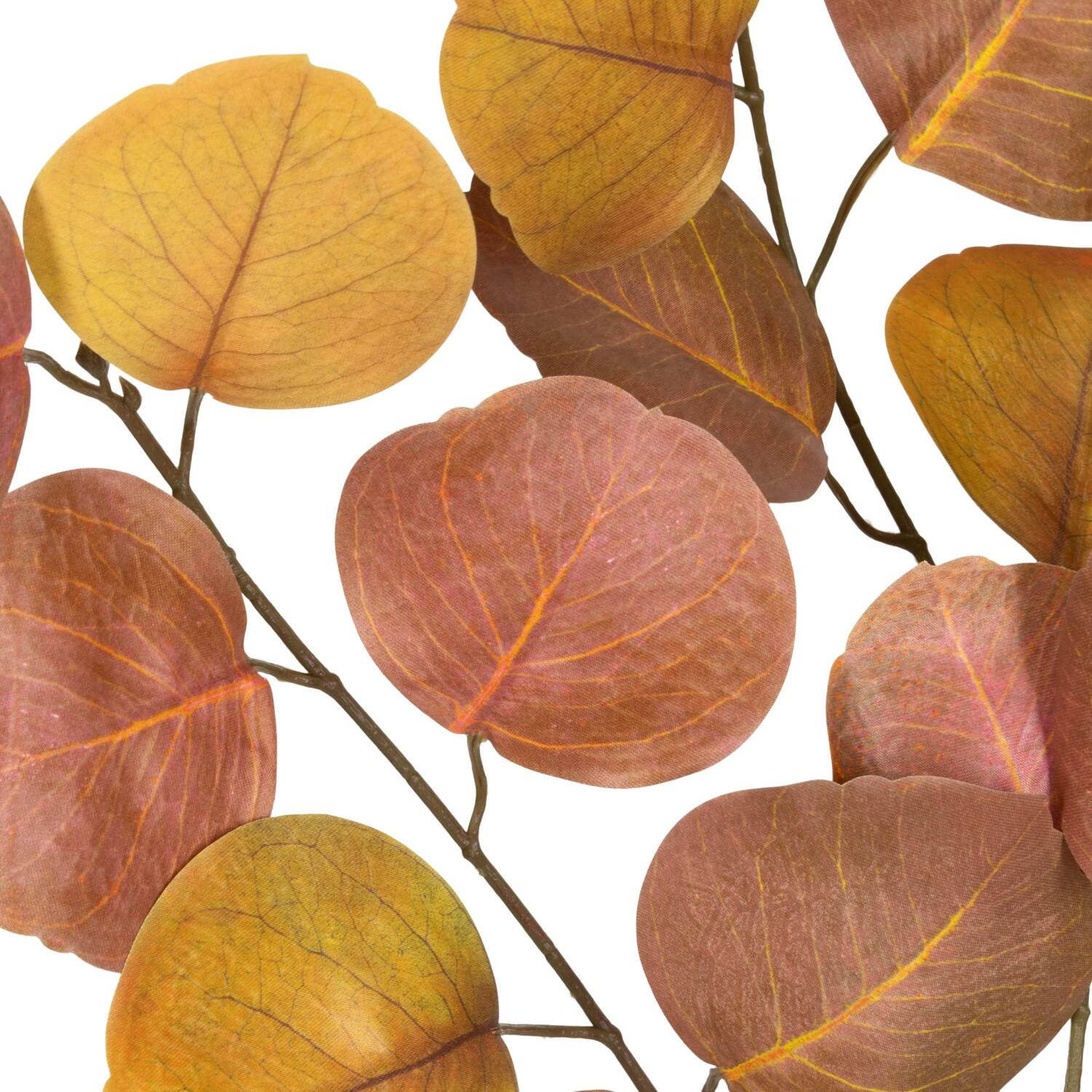 Branch eucalyptus artificial 82x5x35cm - Orange