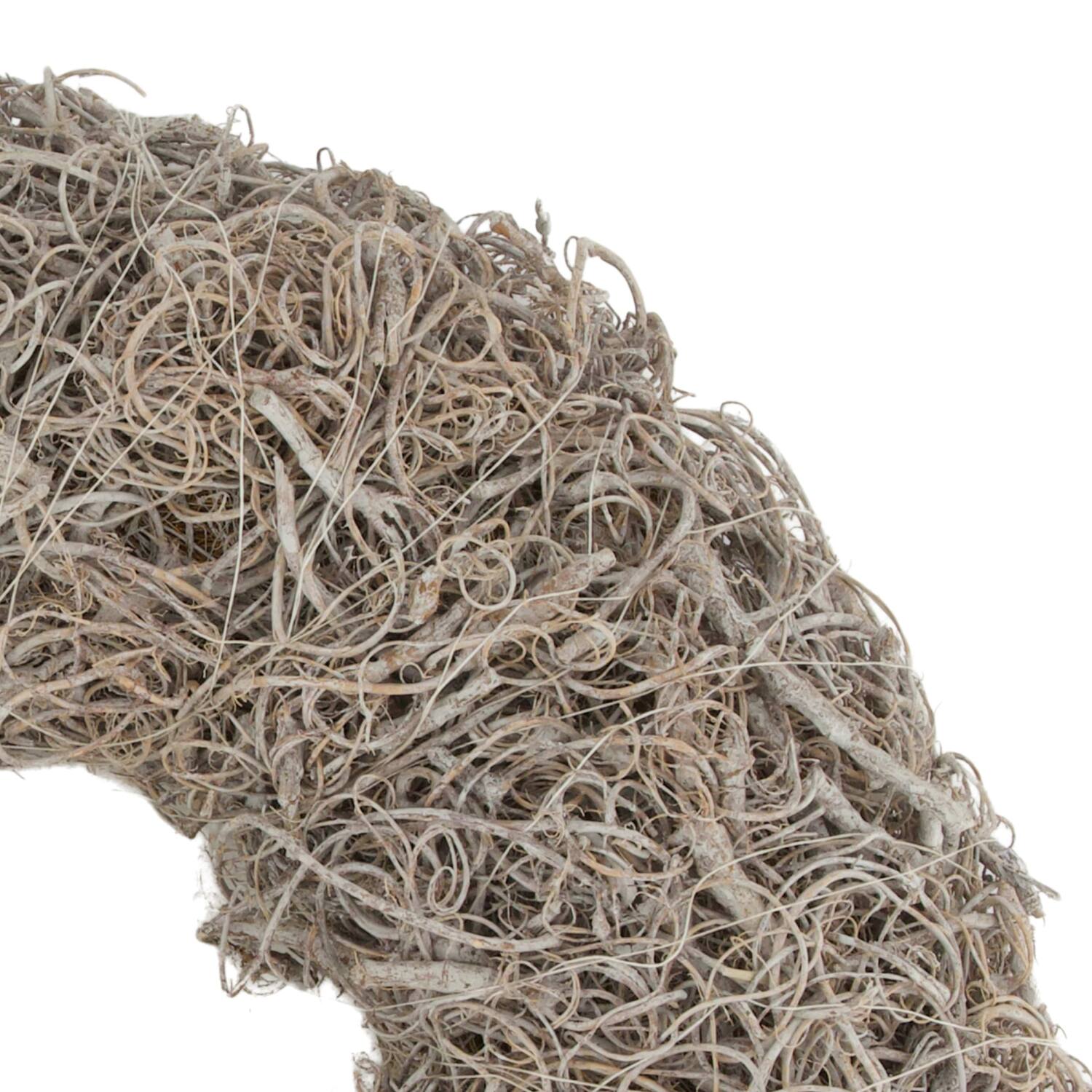 Wreath curly moss nature 25x25x6cm