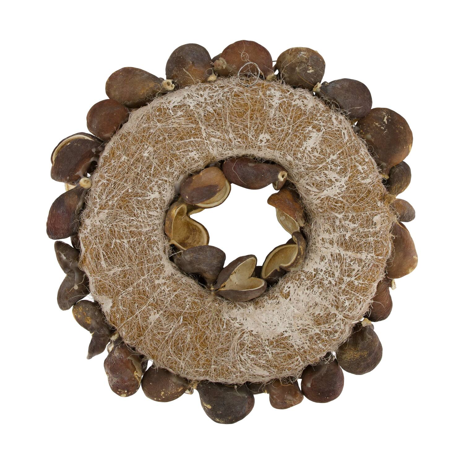 Wreath badam nature 55x55x11cm