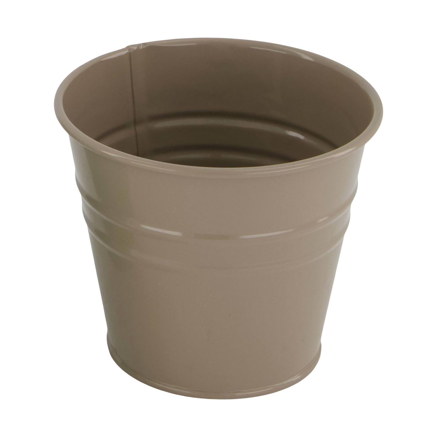 Planter round metal 17x17x16cm