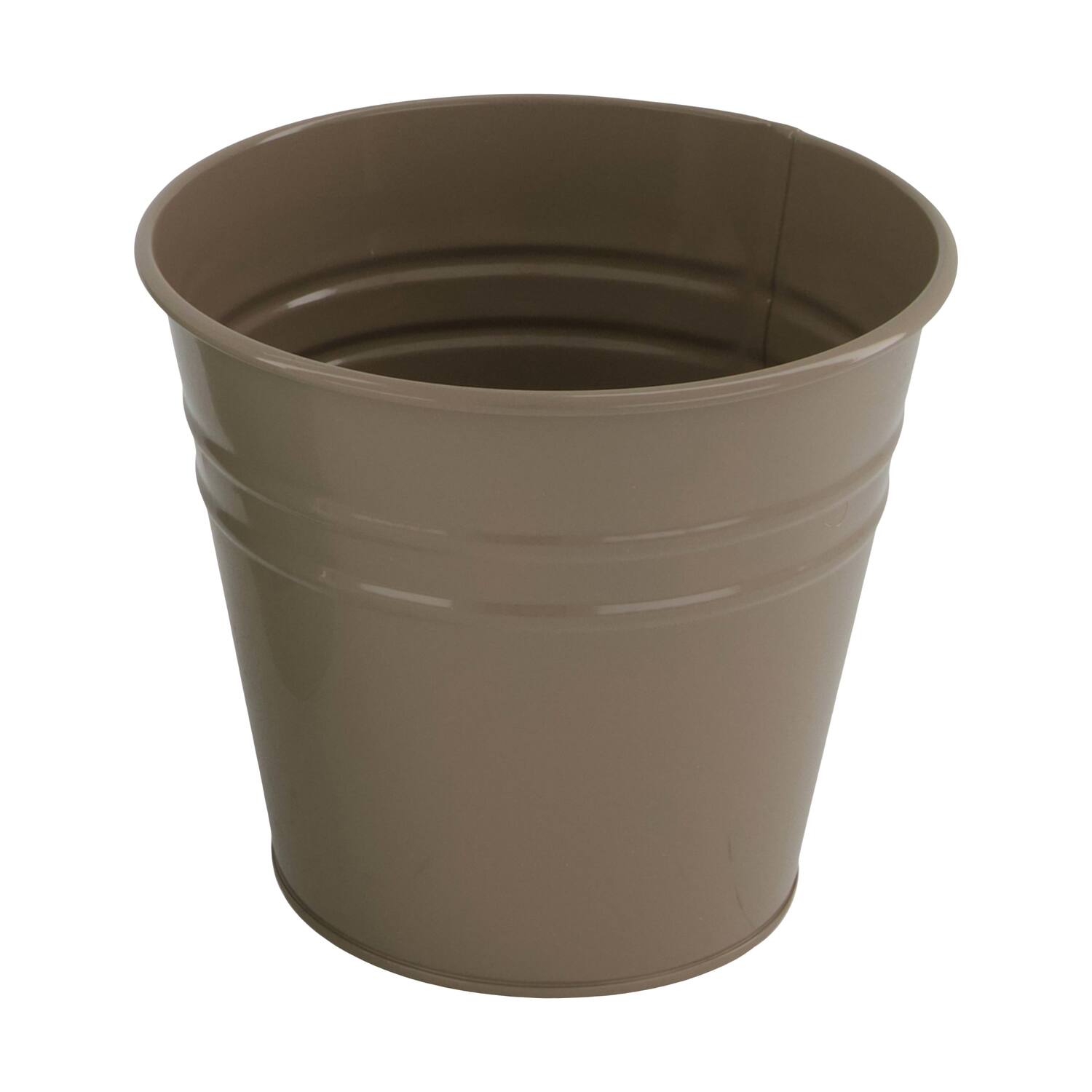 Planter round metal 13x13x12cm
