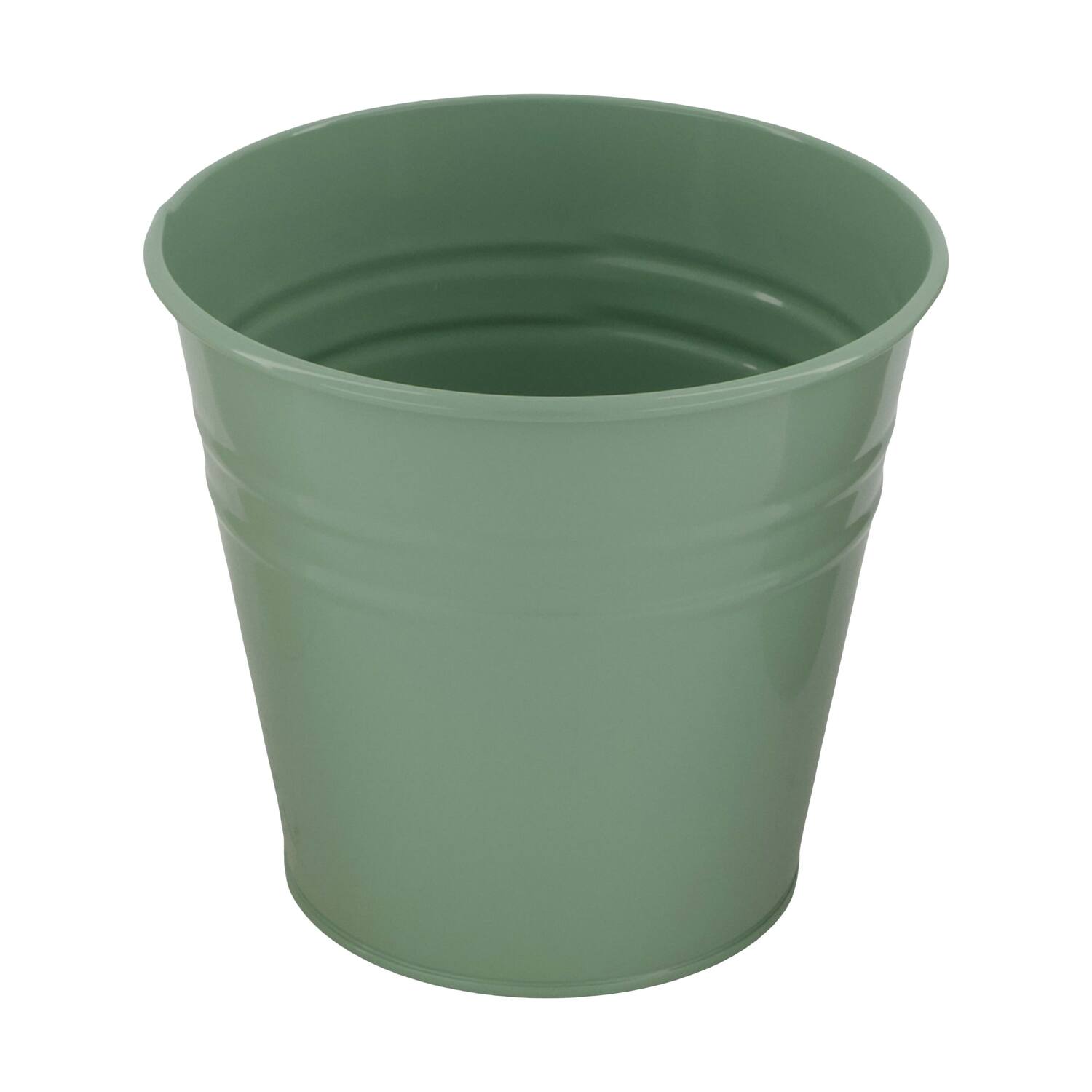 Planter round metal 13x13x12cm