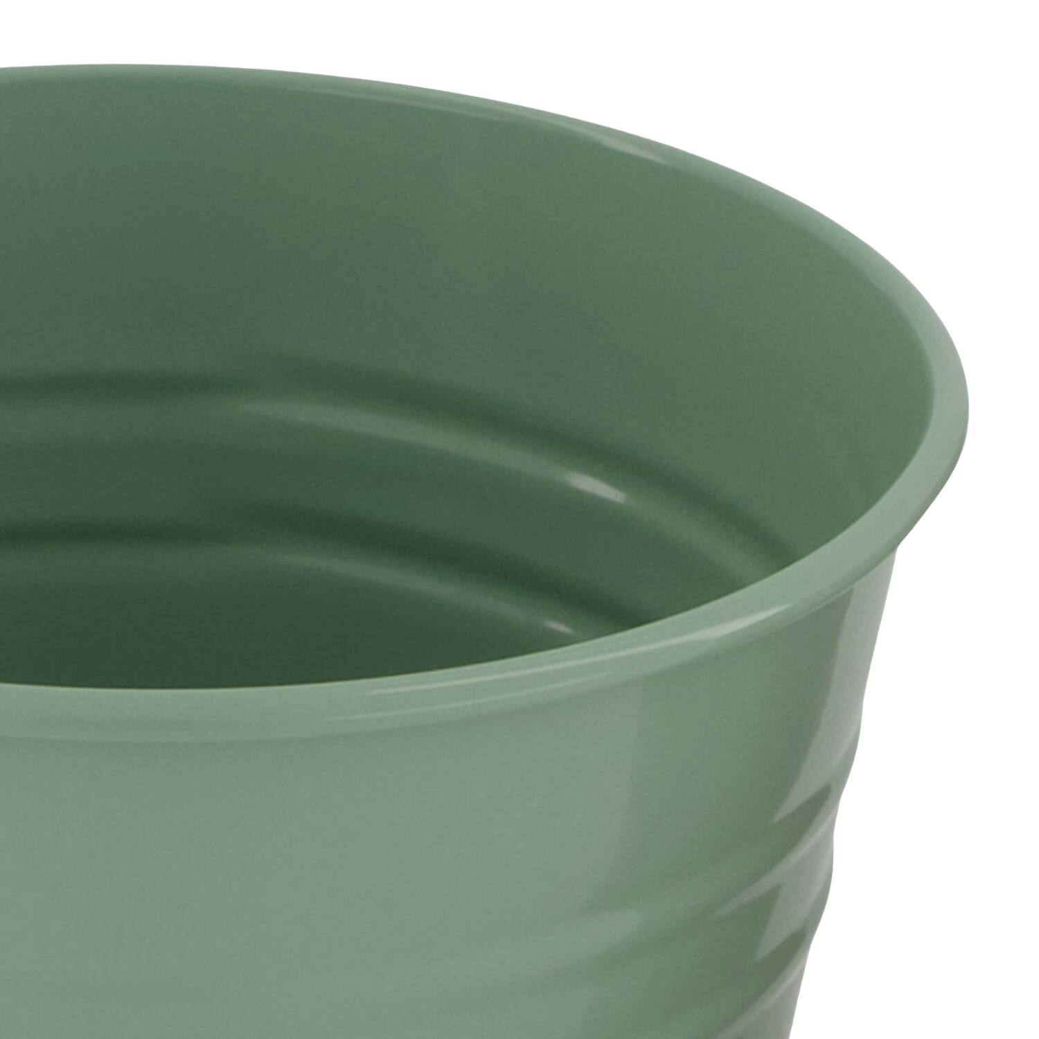 Planter round metal 13x13x12cm
